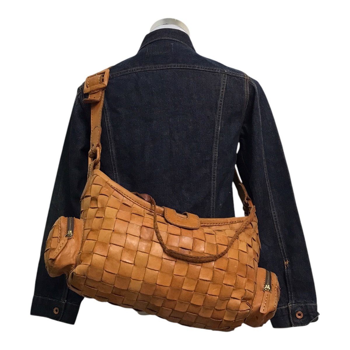 Leather × Vintage Japanese Robita Folita Brown Leathers Bag Size ONE SIZE - 1 Thumbnail