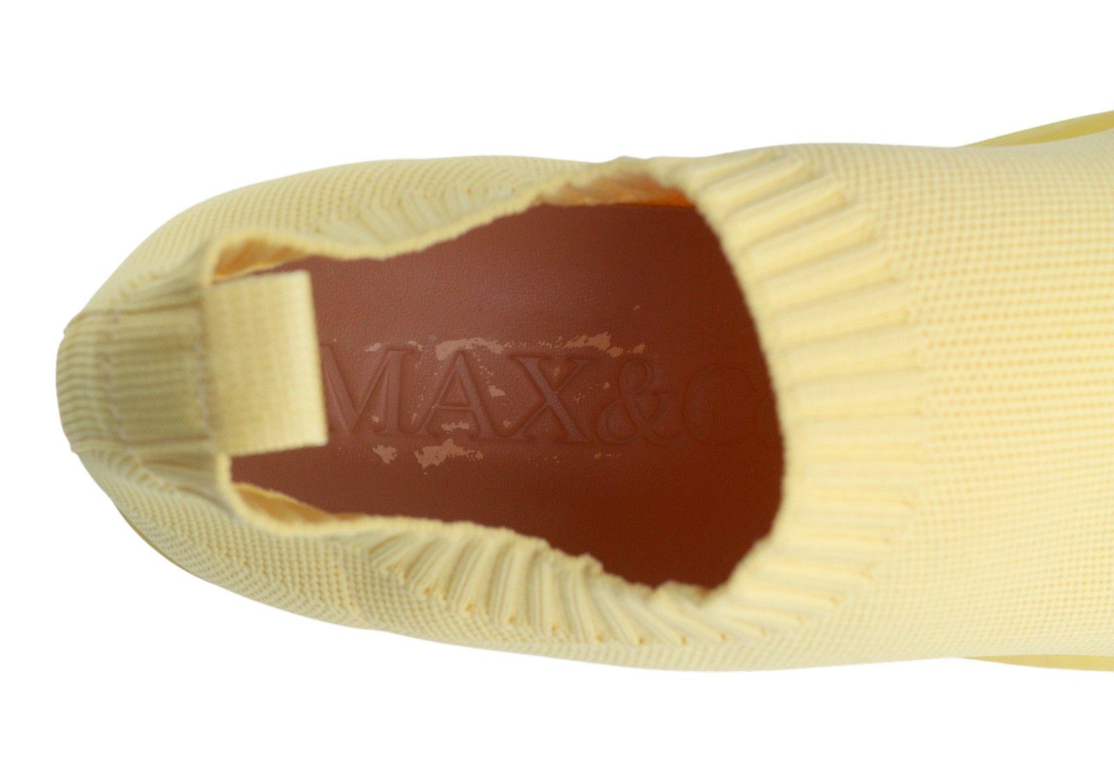 MAX&Co. EU41 Yellow Textured Slip On Square Sole Sneakers 88725 Size US 10 / IT 40 - 10 Thumbnail