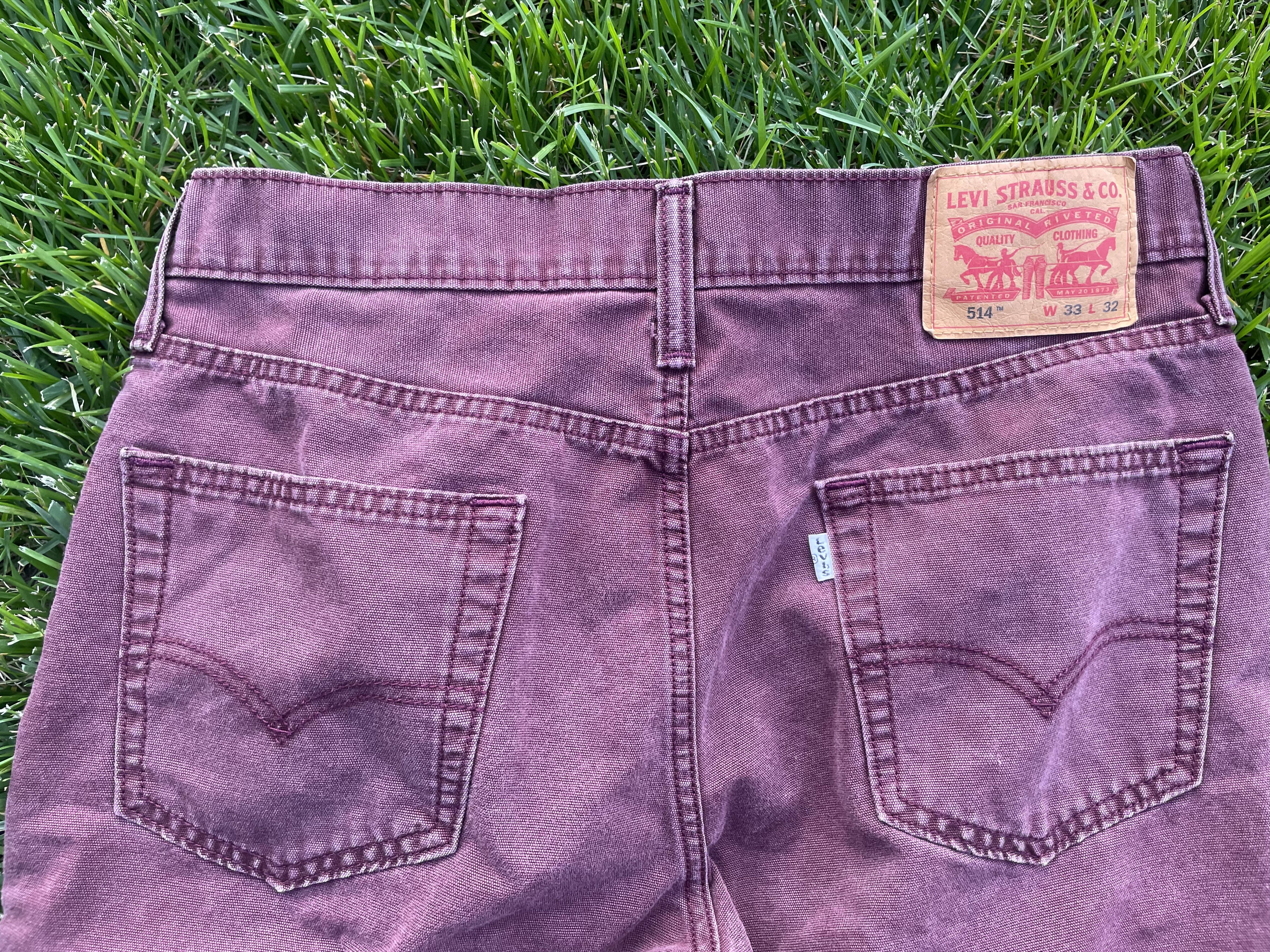 Levi's Vintage Faded Levi's 514 Red Denim Size US 33 - 4 Thumbnail
