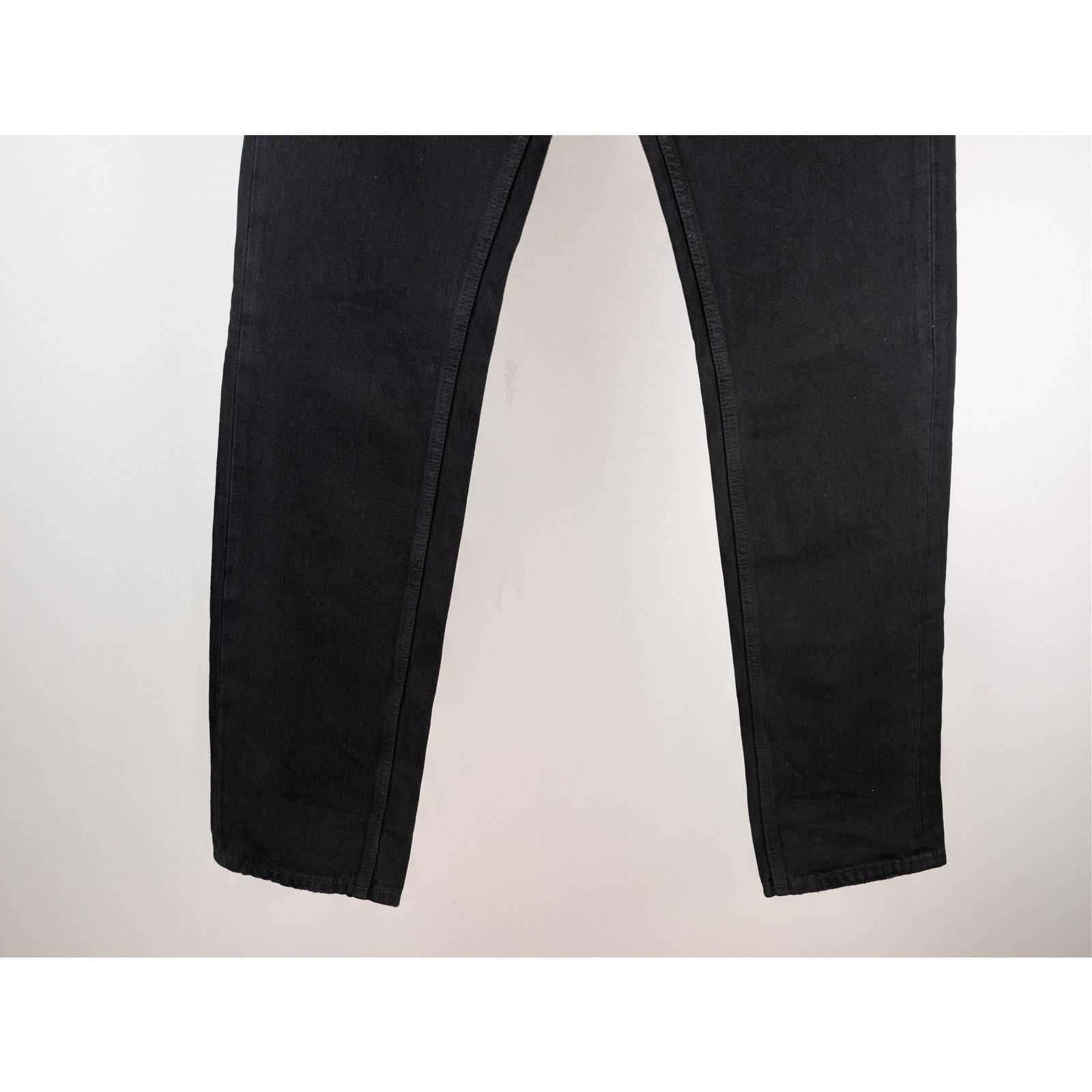 Saint Laurent Paris o1rshd1 Straight Baggy Denim Jeans in Oklahoma Black Size US 29 - 4 Thumbnail