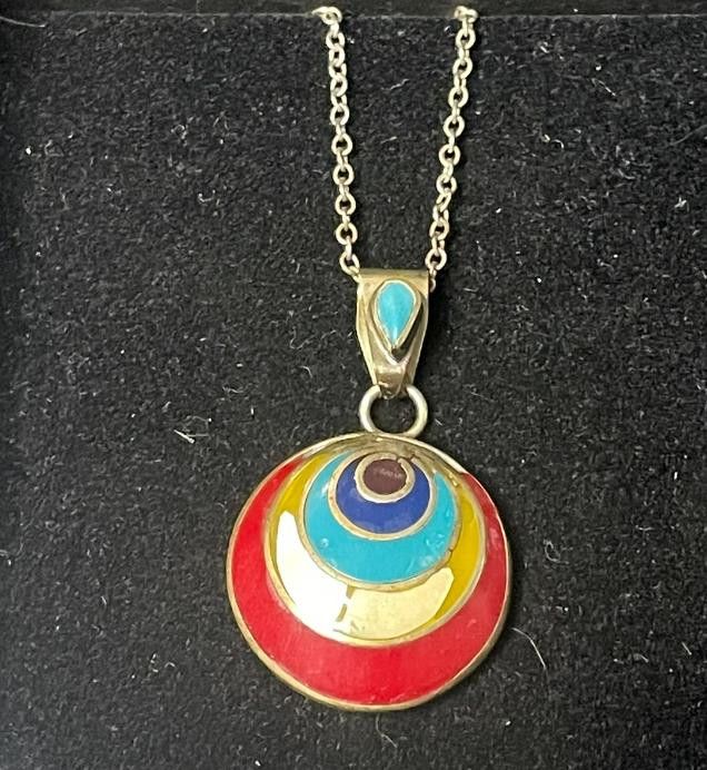 Designer Rainbow Pendant .925 Size ONE SIZE - 1 Thumbnail