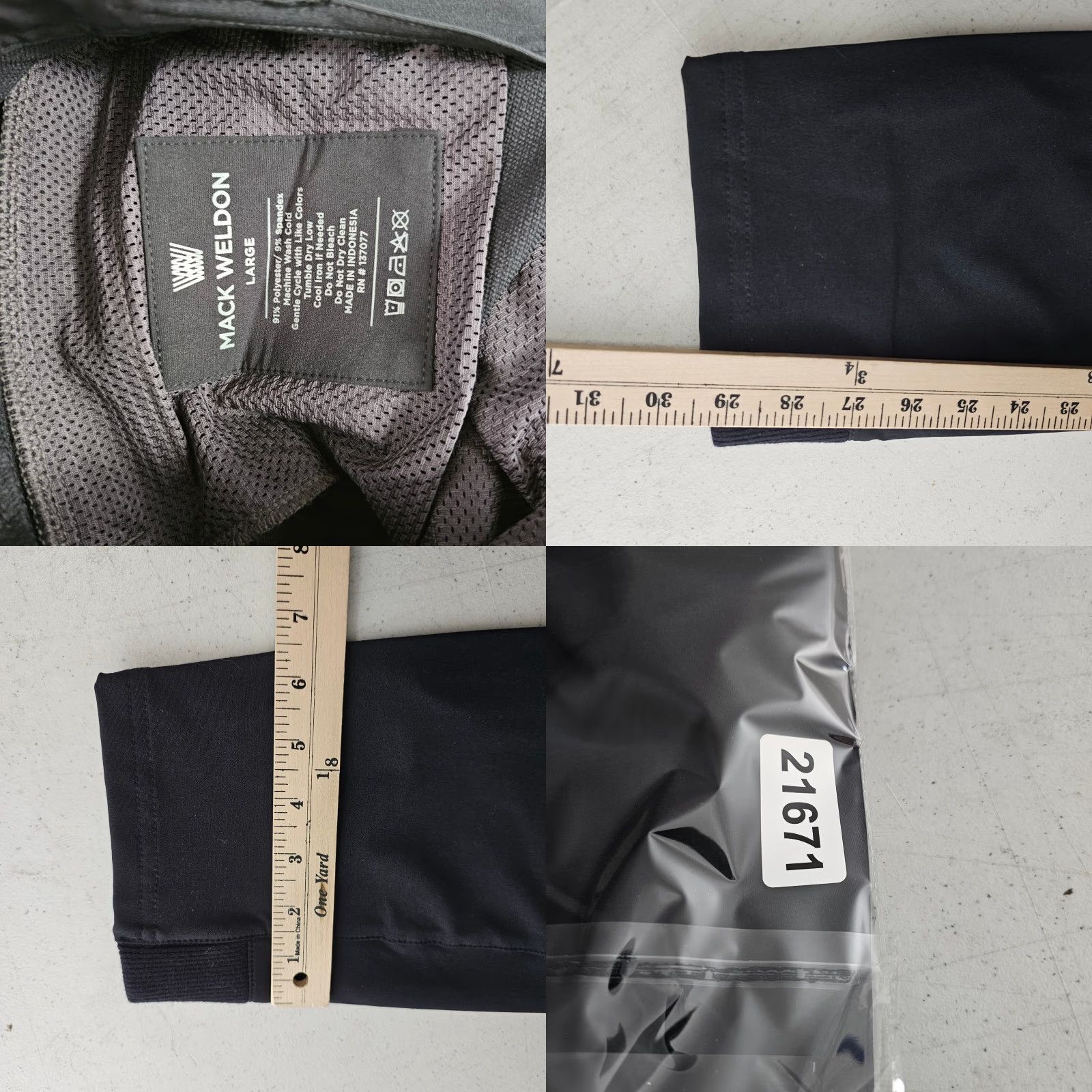 Vintage Mack Weldon Pants Mens Large Black Tapered Chino Stretch 36x29 Casual Workwear City Regular Pants Mens Black Tapered Chino Stretch 36x29 Size US 33 - 8 Thumbnail
