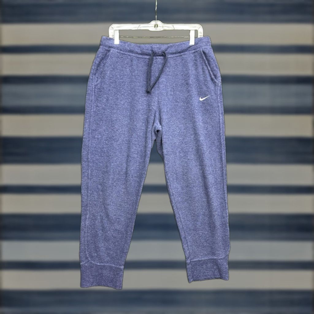 Nike Nike Therma-FIT Pants Mens L Blue Fleece Jogger Sweatpants Athletic Size US 33 - 1 Thumbnail