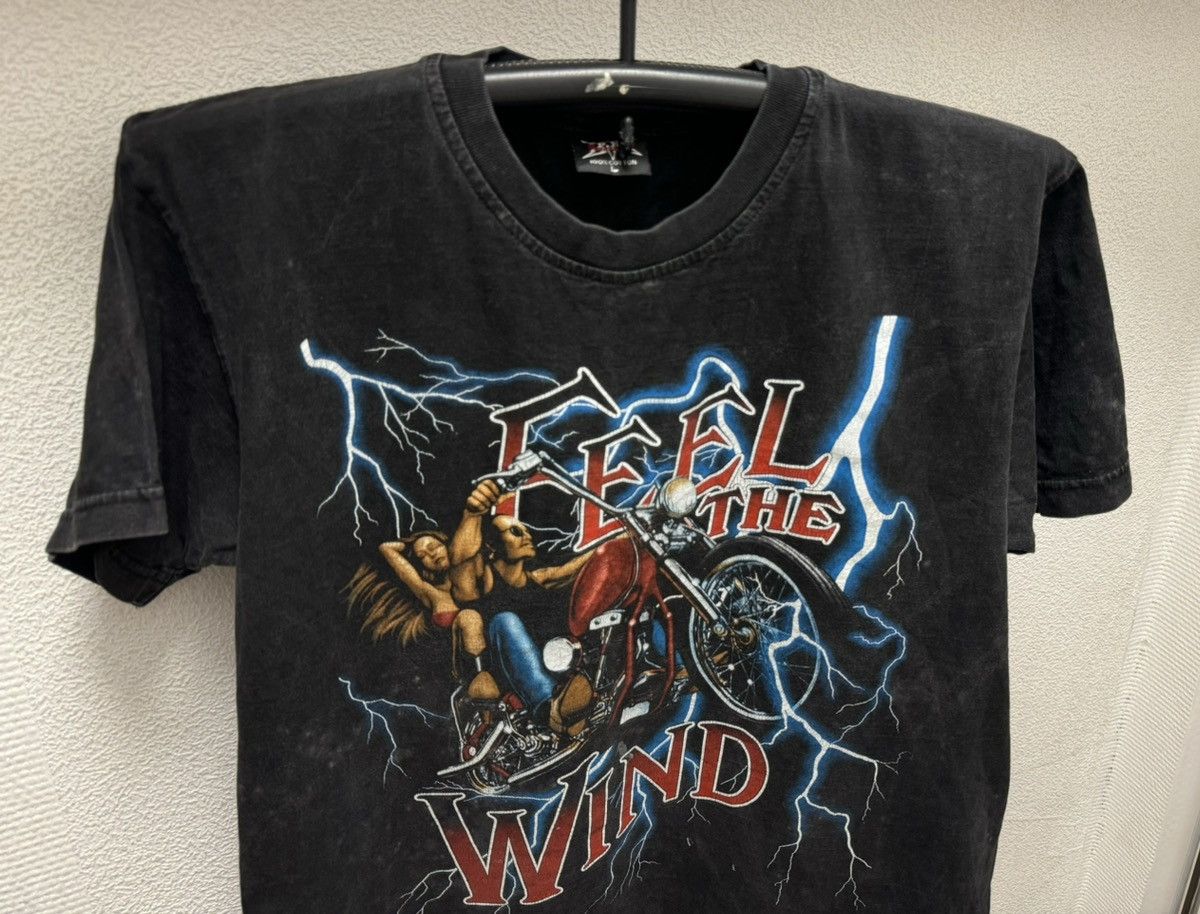Band Tees Vintage American Thunder “ feel the wind “ t-shirt L band Size US L / EU 52-54 / 3 - 3 Thumbnail