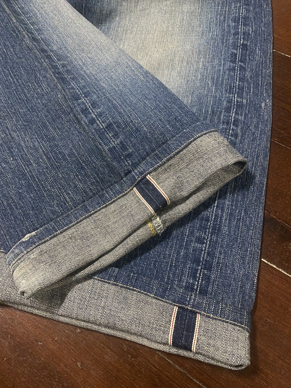 Edwin Vintage Edwin 505z Selvedge Faded Wash mud wash Baggy Jeans Size US 36 / EU 52 - 21 Thumbnail