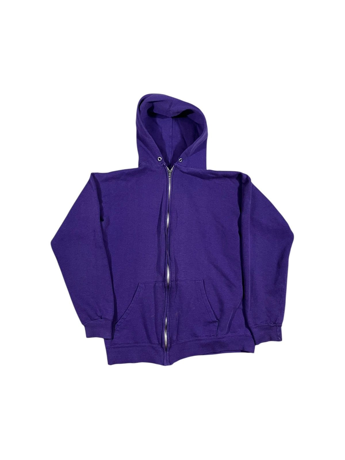 Vintage Vintage 70s Faded Purple Zip Up Hoodie Sweatshirt Size US S / EU 44-46 / 1 - 1 Thumbnail