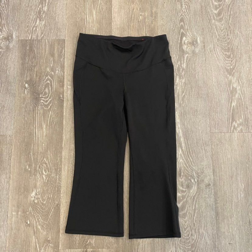 New Balance New Balance Flare Black Athletic Leggings Women Medium Bin G Size 28" / US 6 / IT 42 - 2 Thumbnail