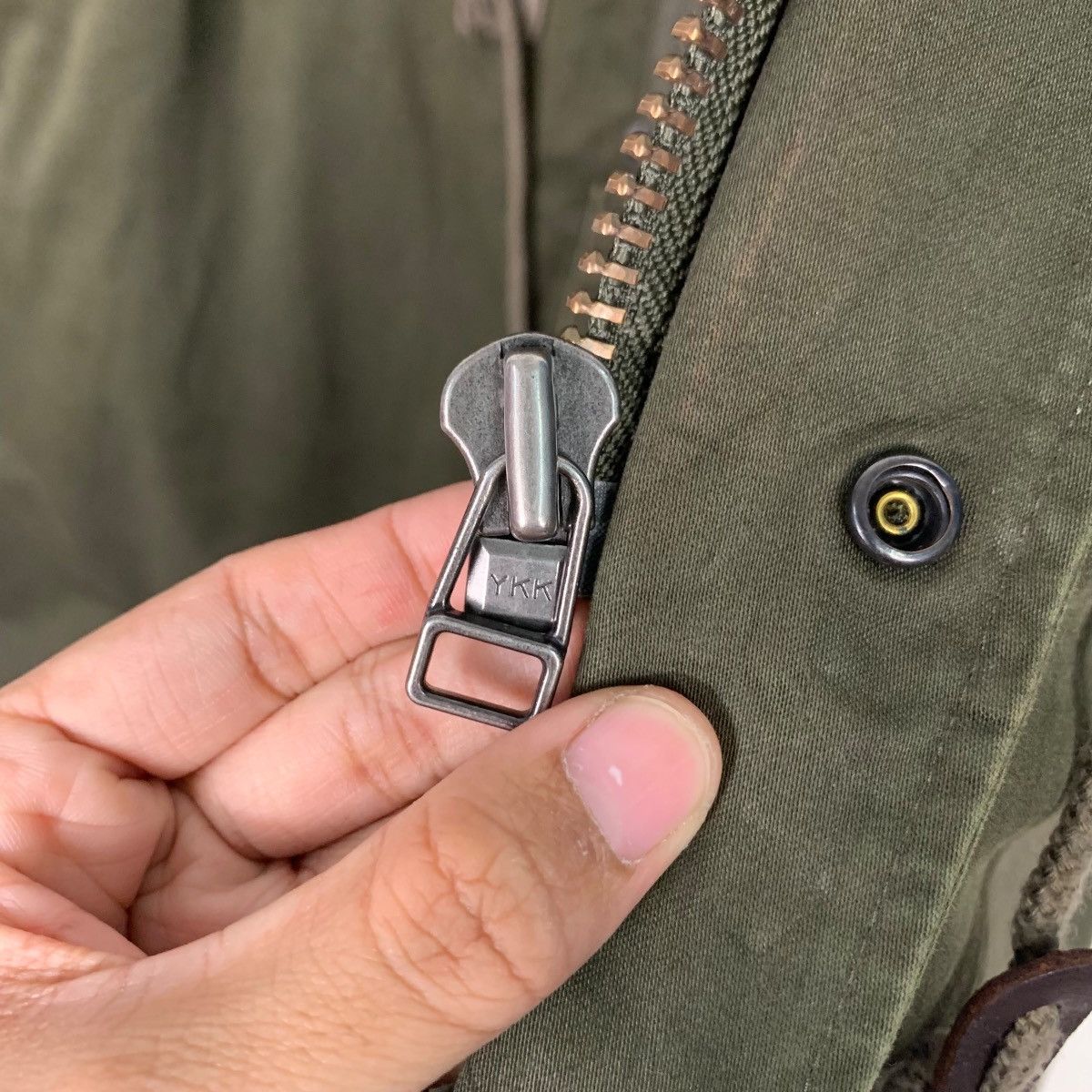 Lui's LUI’S Faux Fur Lined Olive Green Parka Jacket #2506-C113 Size US S / EU 44-46 / 1 - 15 Thumbnail