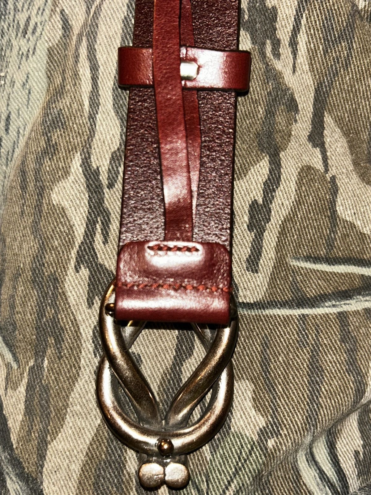 Gucci GUCCI vintage Calfskin Knotted-Buckle Belt Size 40 - 2 Thumbnail