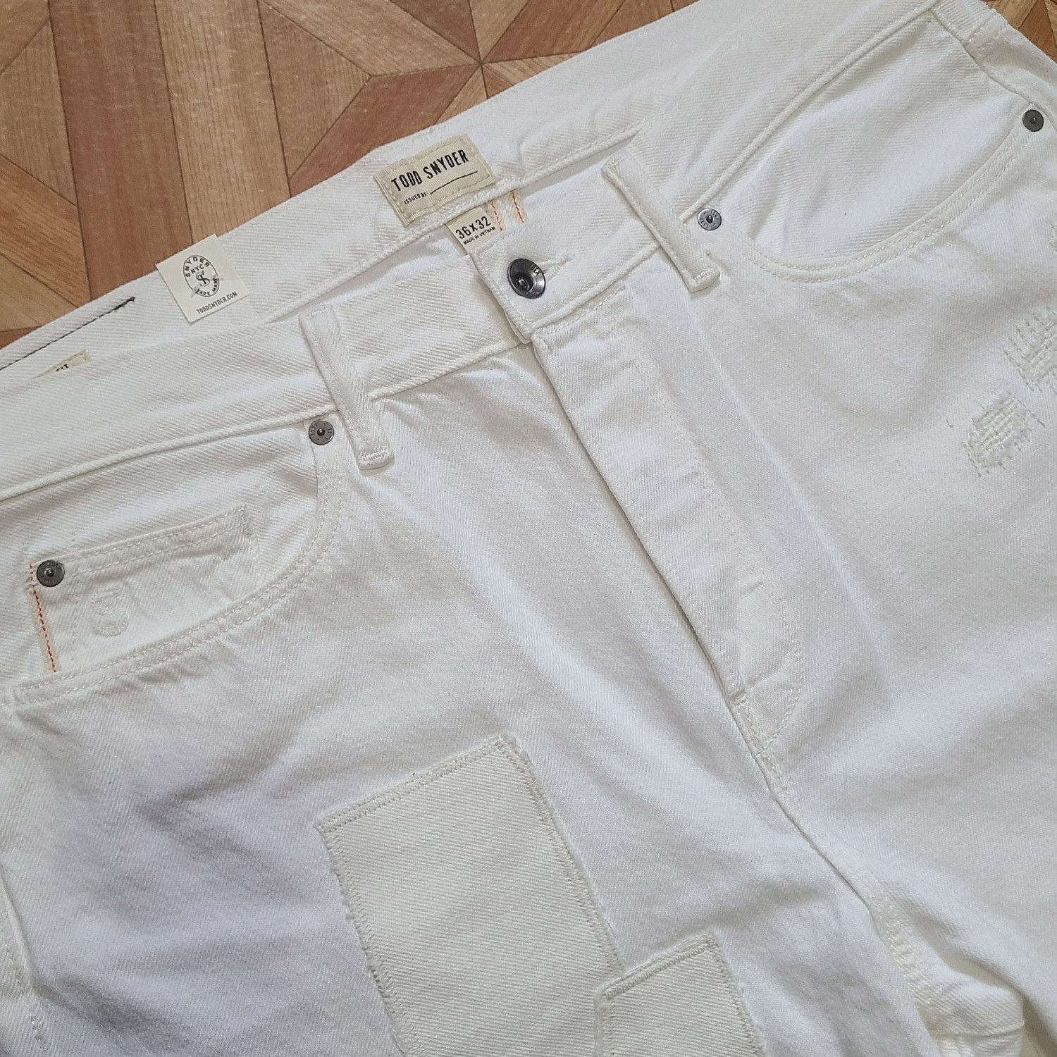Todd Snyder Todd Snyder Relaxed Selvedge Jean Distressed $248 Size US 36 / EU 52 - 5 Thumbnail