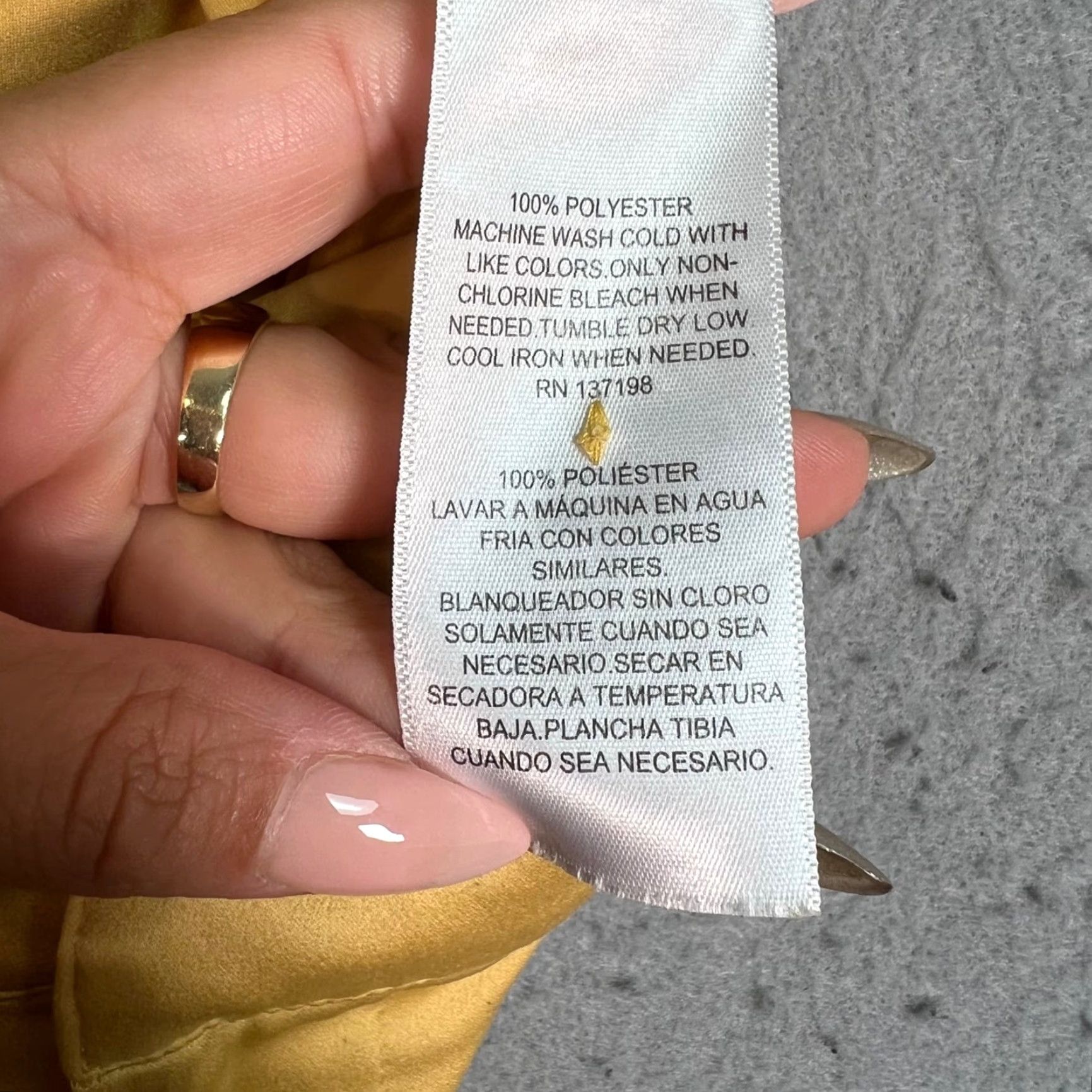 Vintage VINTAGE Danielle Bernstein Yellow Wide-Leg Pants Womens Size 26 In Waist Dress Pants Women Size 26" / US 2 / IT 38 - 4 Thumbnail