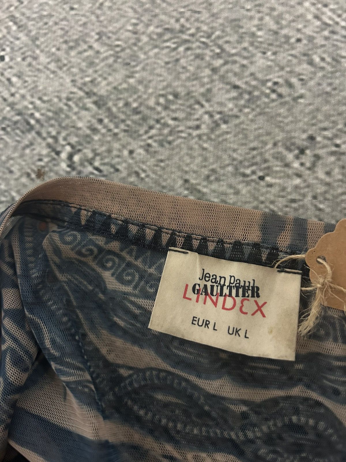 Jean Paul Gaultier Jean Paul Gaultier Lindex Tattoo Mesh Top button-up cardigan Size L / US 10 / IT 46 - 2 Thumbnail