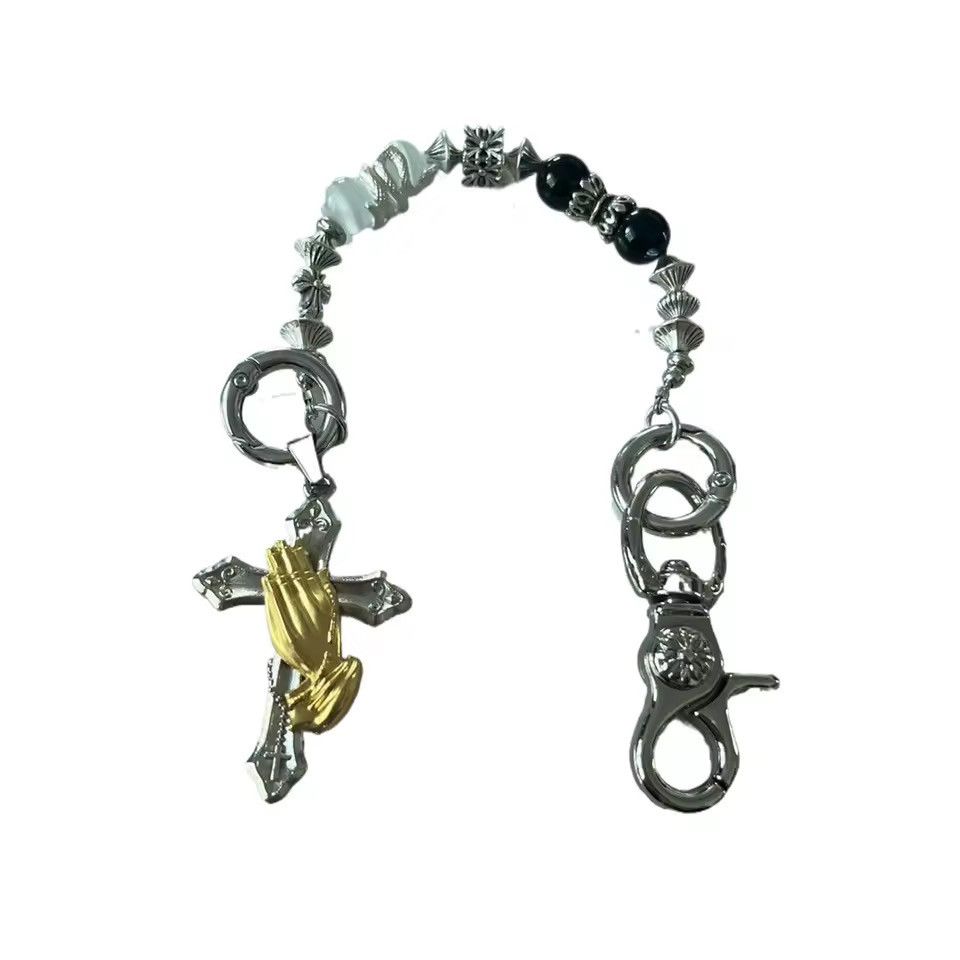 Jewelry Punk Gothic Cross Streetwear Heavy Pants Key Chain Size ONE SIZE - 6 Thumbnail