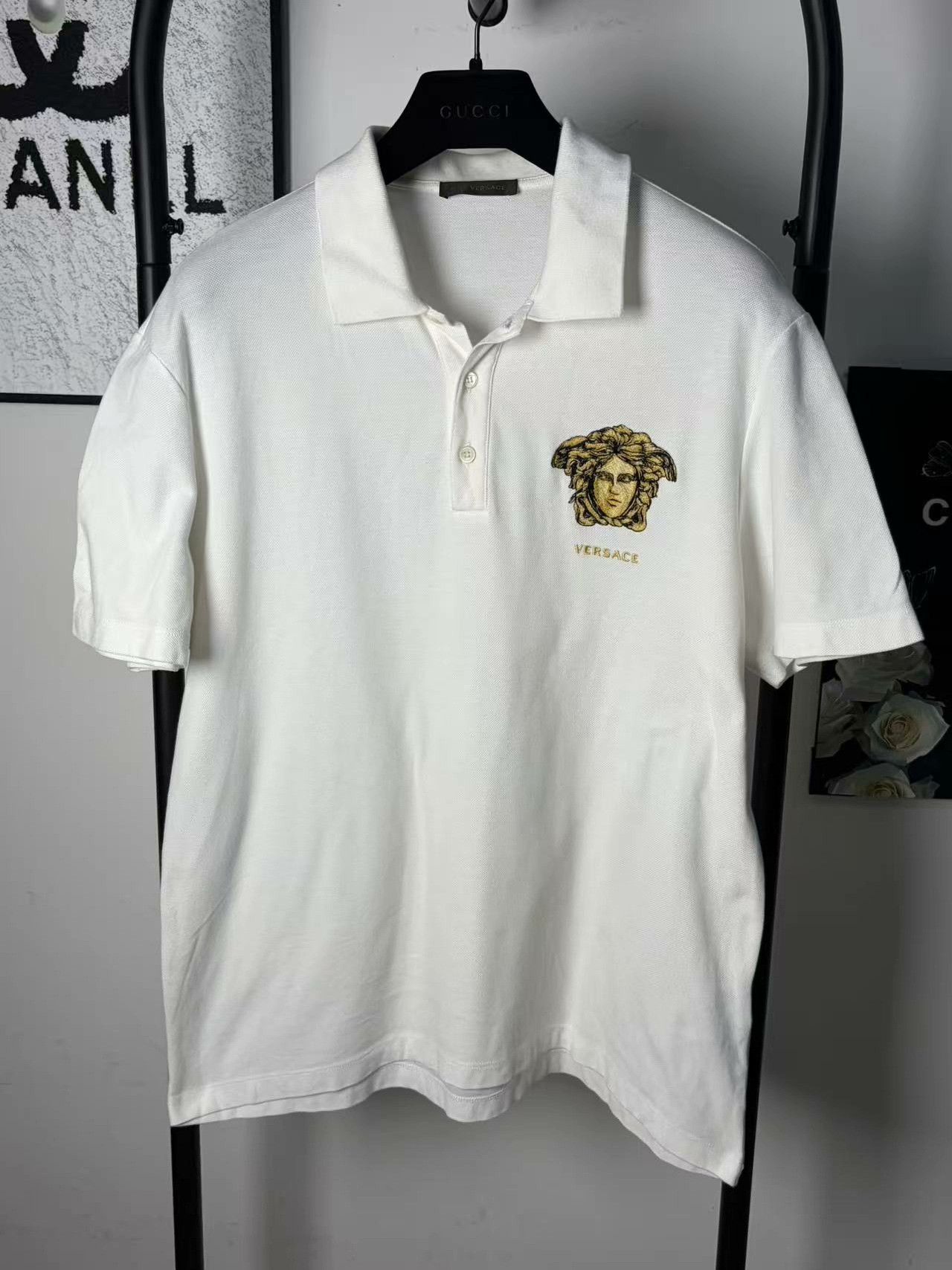 Versace Versace White Polo xl Men Size US XL / EU 56 / 4 - 1 Thumbnail