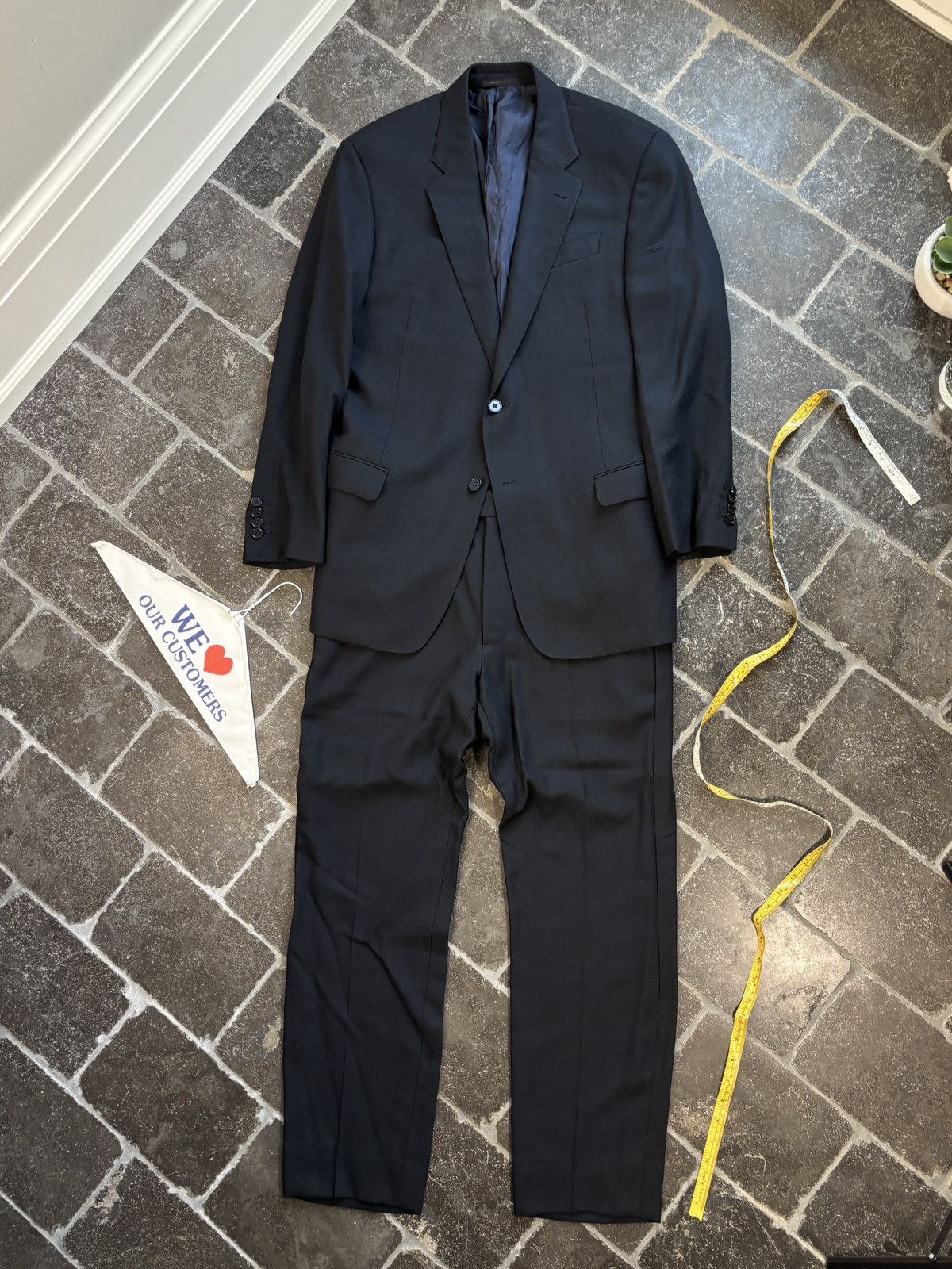 Armani Collezioni Armani Suit G-Line Wool Two Piece 2pc EU 52 Trousers Jacket Size 36S - 2 Thumbnail