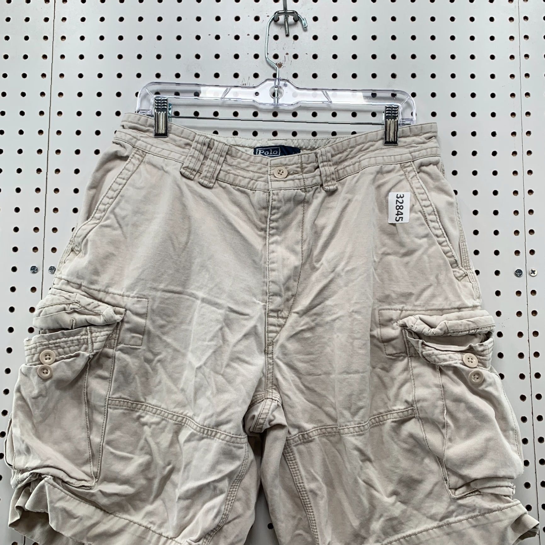 Polo Ralph Lauren VINTAGE Polo Ralph Lauren Cargo Shorts Mens 32 Ivory Utility Pocket Size US XS / EU 42 / 0 - 2 Thumbnail