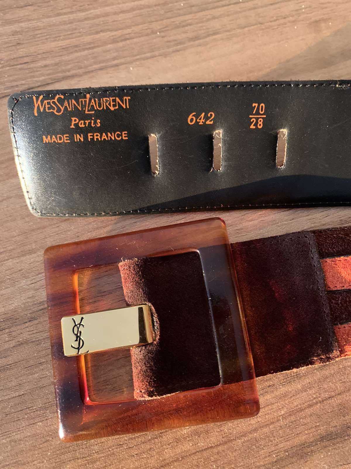 Dior 🔥 Yves Saint Lauren Brown Suede Belt Size ONE SIZE - 5 Thumbnail