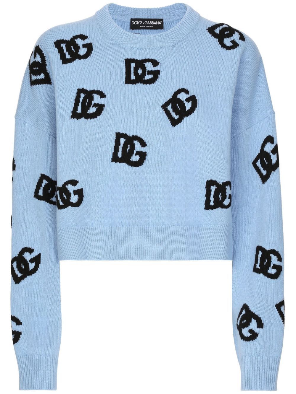 Dolce & Gabbana ALLOVER LOGO WOOL JUMPER Size S / US 4 / IT 40 - 1 Thumbnail