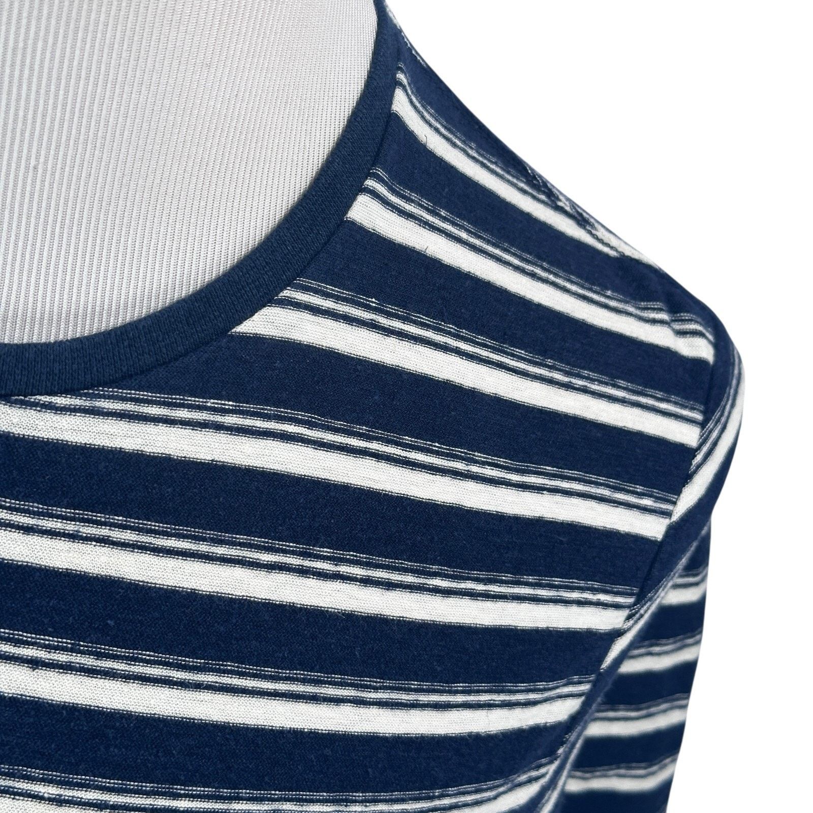 Outerknown Outerknown T-Shirt Men’s Medium Blue White Striped Hemp Size US M / EU 48-50 / 2 - 3 Thumbnail