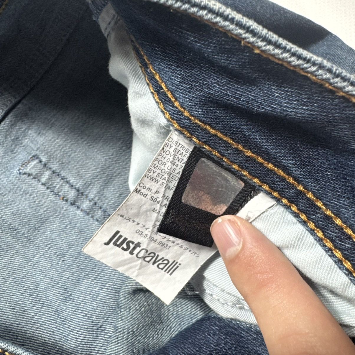 Roberto Cavalli vintage just cavalli jeans roberto cavalli big logo skinny Size 31" - 8 Thumbnail
