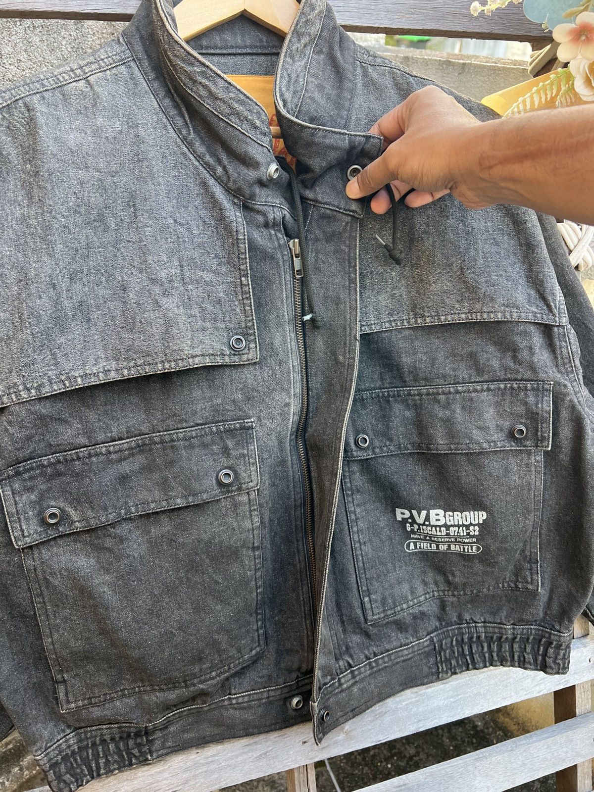 Casablanca Casablanca Rally Halb Wallis Denim Stoned Washed Jacket Size US M / EU 48-50 / 2 - 6 Thumbnail