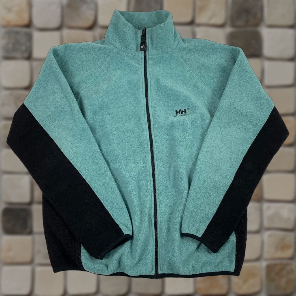Helly Hansen VINTAGE Helly Hansen Jacket Mens L Blue Full Zip Fleece Hiking Skiing Teal Size US L / EU 52-54 / 3 - 1 Thumbnail