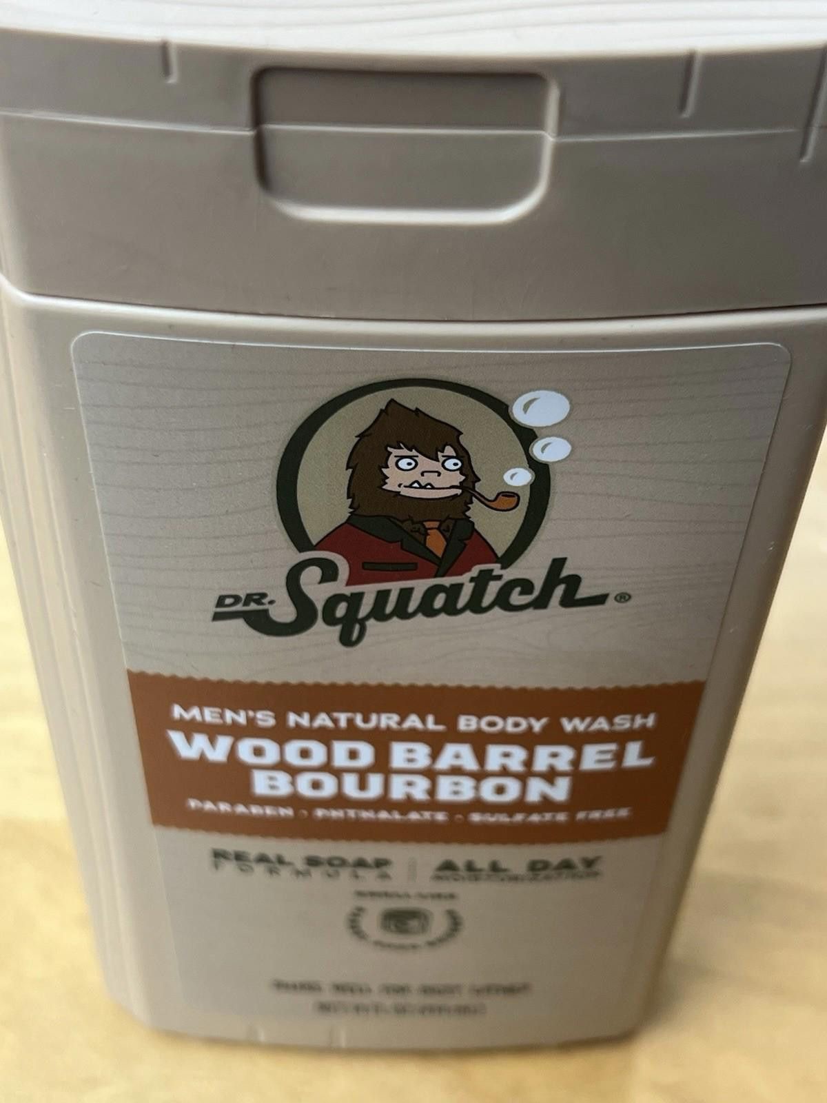 Other Dr. Squatch Men's Body Wash Wood Barrel Bourbon 14 oz Soap Size ONE SIZE - 2 Thumbnail