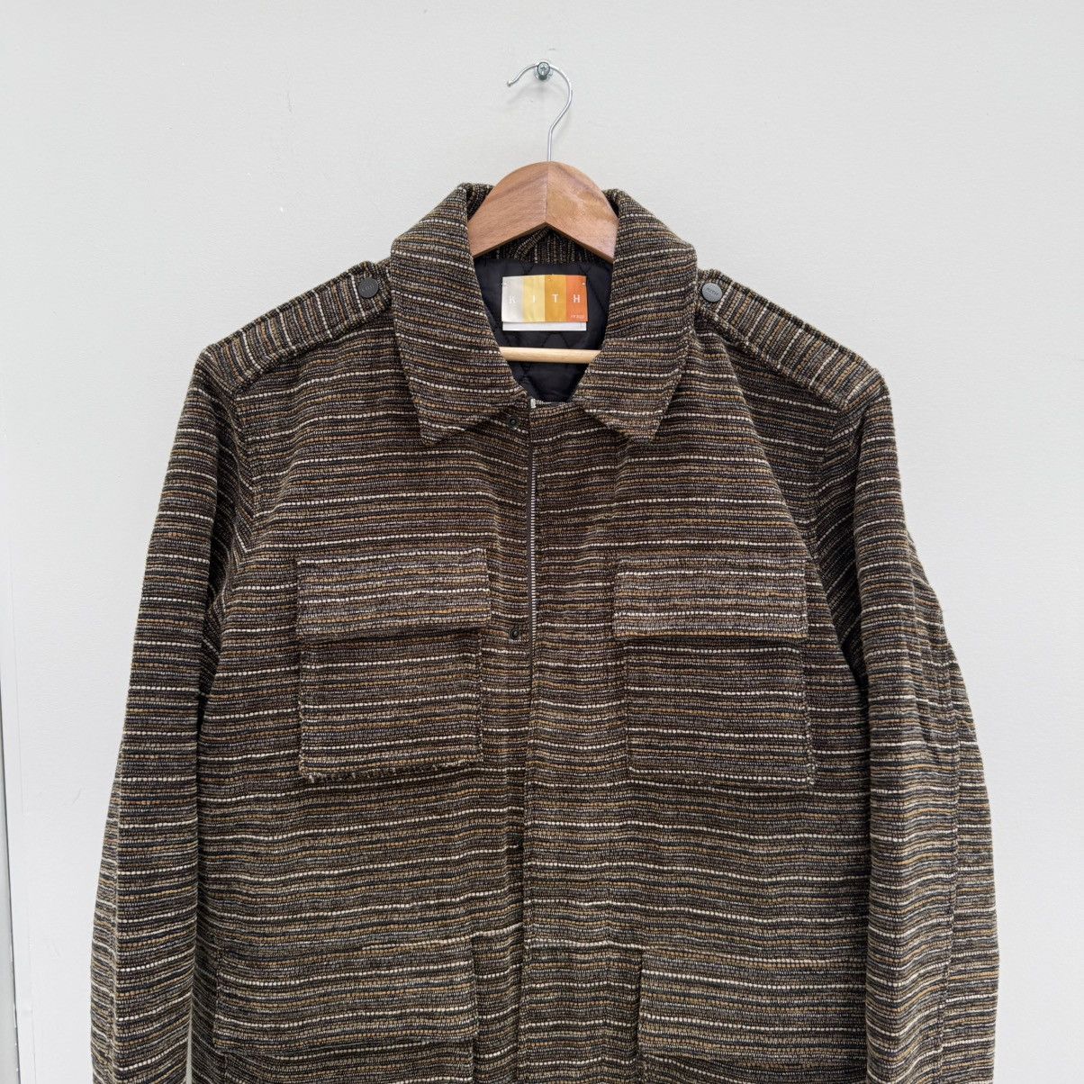 Kith Kith Striped Chenille Duane Field Jacket (Size L) Size US L / EU 52-54 / 3 - 2 Thumbnail