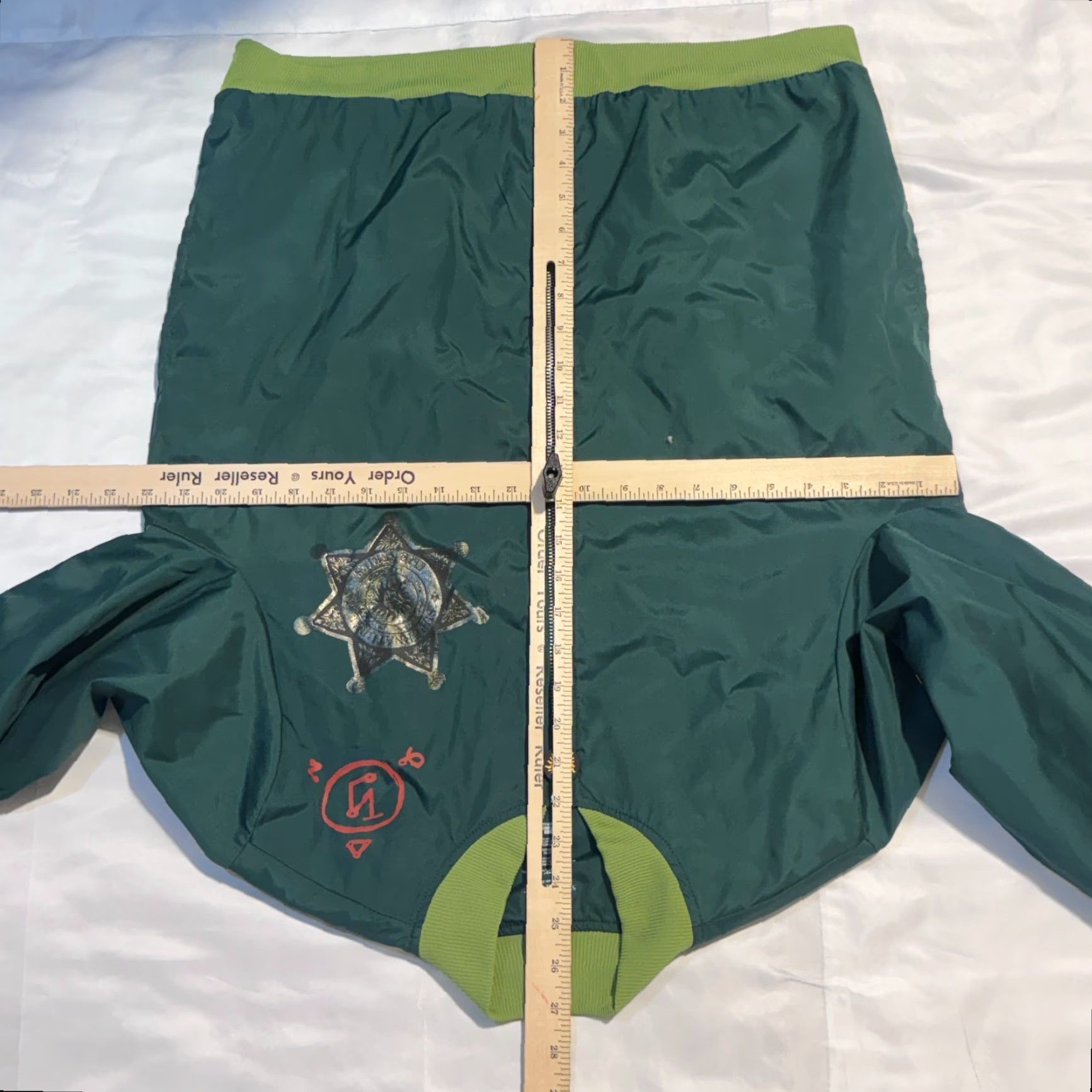 Vintage CultureFly Supernatural The Hunt Green Sheriff Bomber Jacket Windbreaker Jacket Mens S Green Satin Lightweight Casual Vintage: No Size US S / EU 44-46 / 1 - 5 Thumbnail