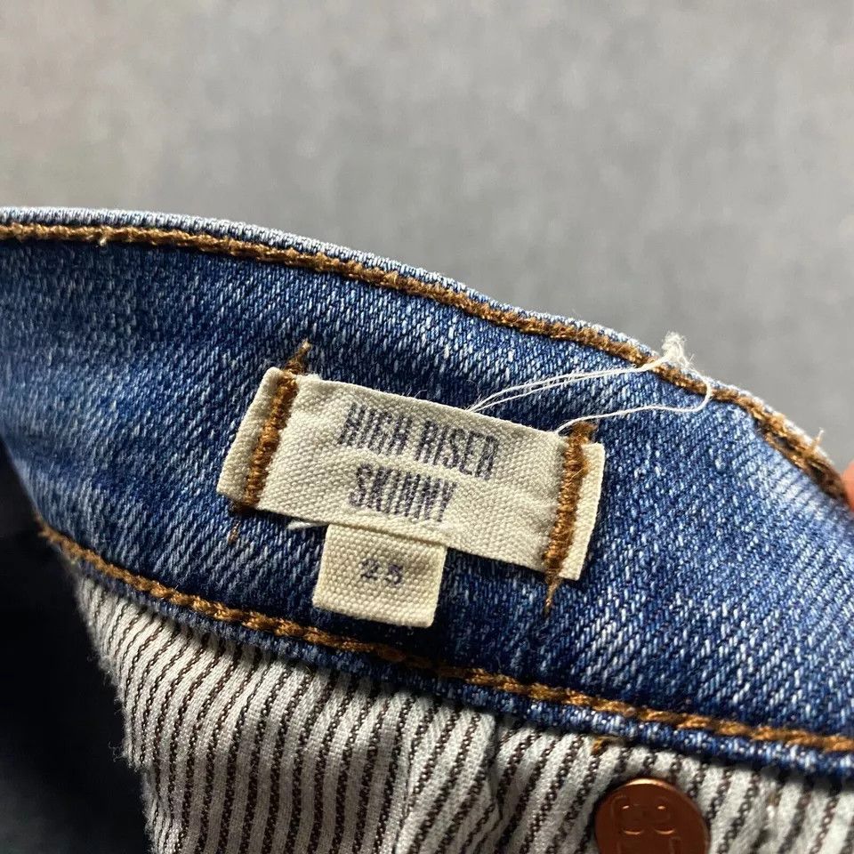 Madewell Madewell Jeans Women's 25 High Riser Skinny Denim Light Wash Size 25" / US 0 / IT 36 - 8 Thumbnail