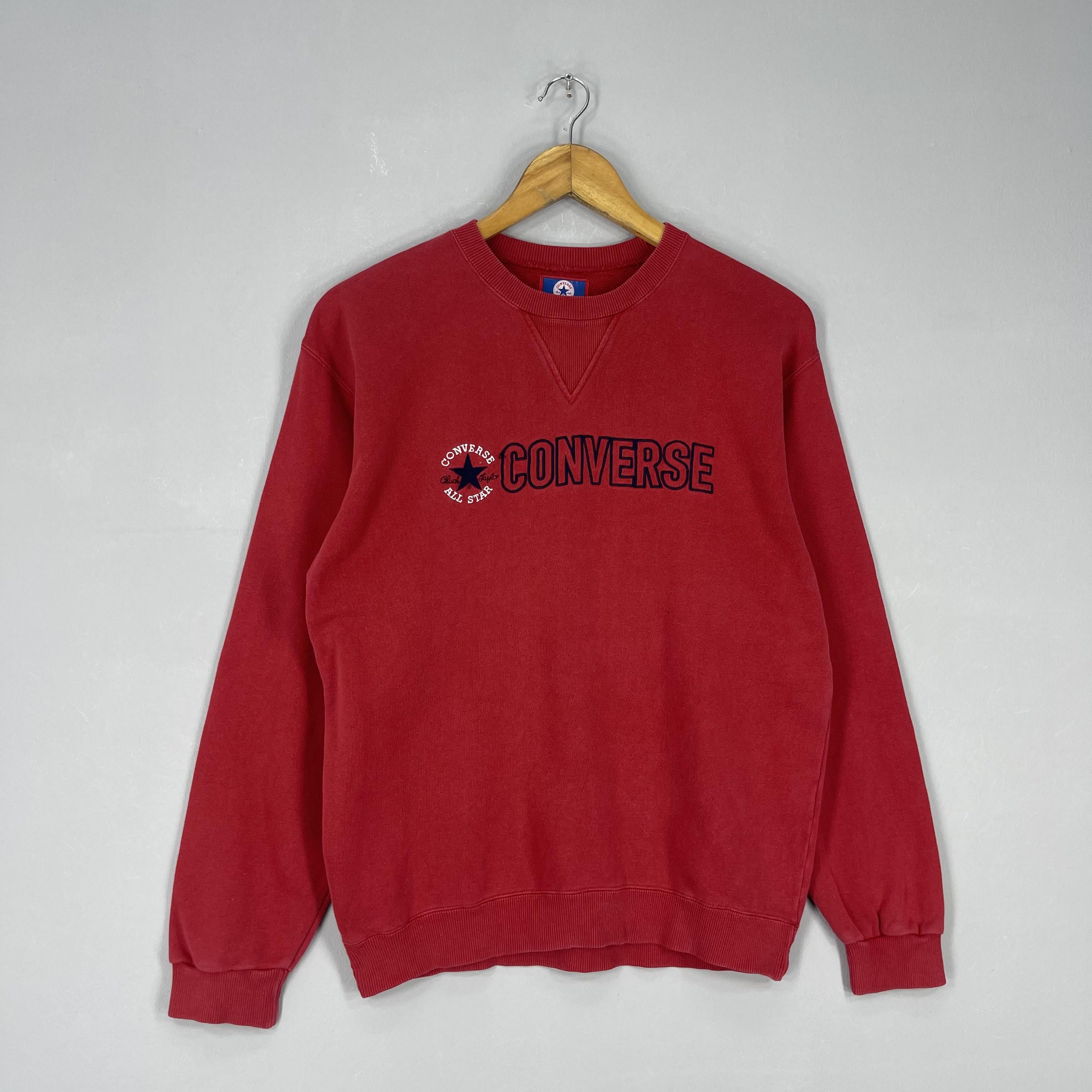 Converse Vintage Y2K CONVERSE Spellout Embroidery Sweatshirt Size US M / EU 48-50 / 2 - 3 Thumbnail