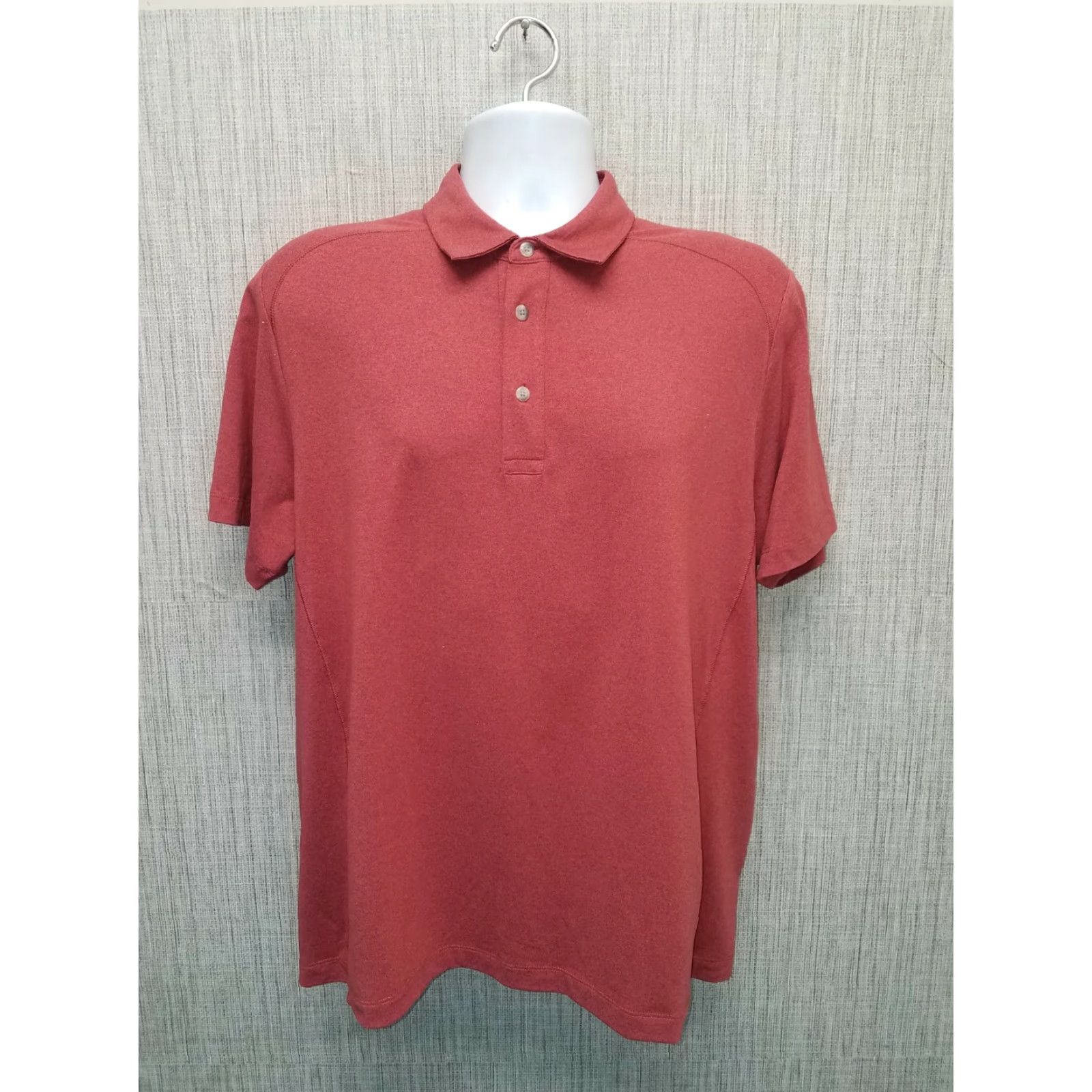 UNTUCKit UNTUCKit Polo Mens L Red Golf 91% Polyester 9% Elastane Shirt Size US L / EU 52-54 / 3 - 2 Thumbnail