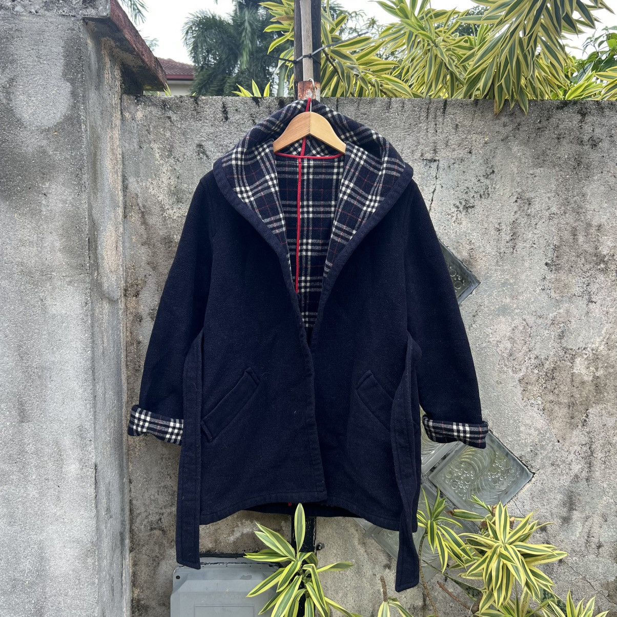 Burberry “BURBERRY” WOOL LONG COAT JACKET Size M / US 6-8 / IT 42-44 - 2 Thumbnail
