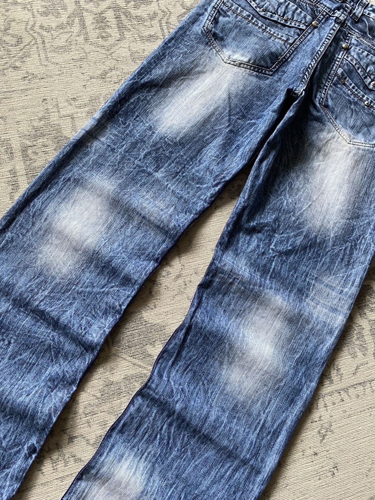 Vintage Wide Baggy Faded Washed Jeans Japanese Hype hysteric
