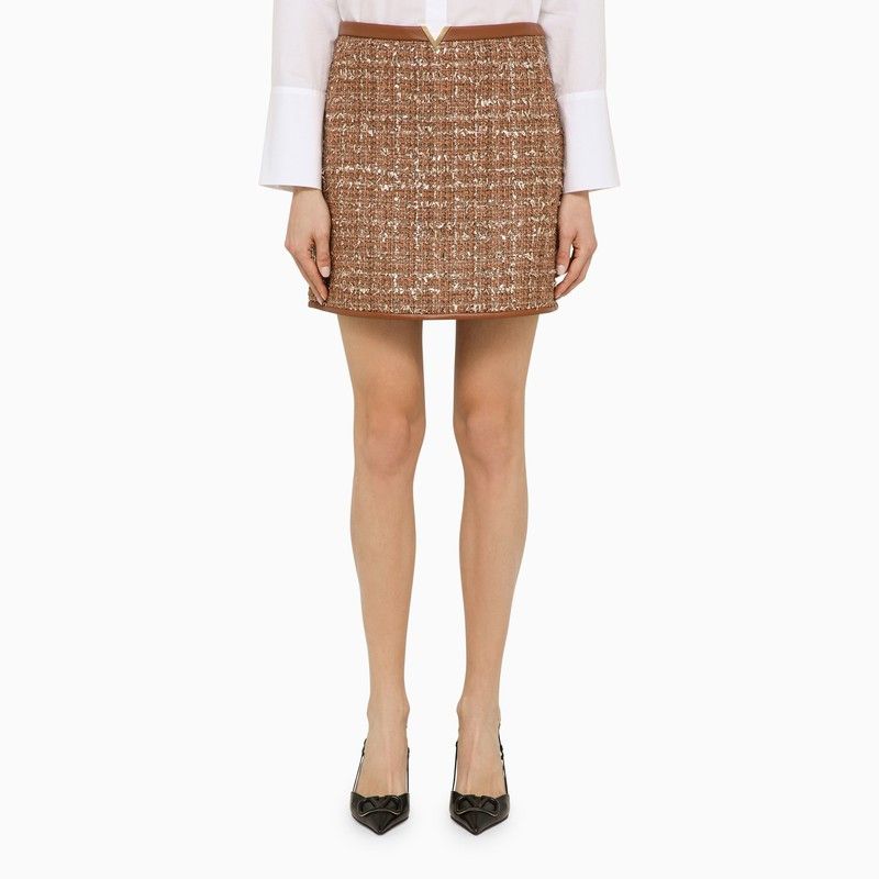 VGold tweed miniskirt