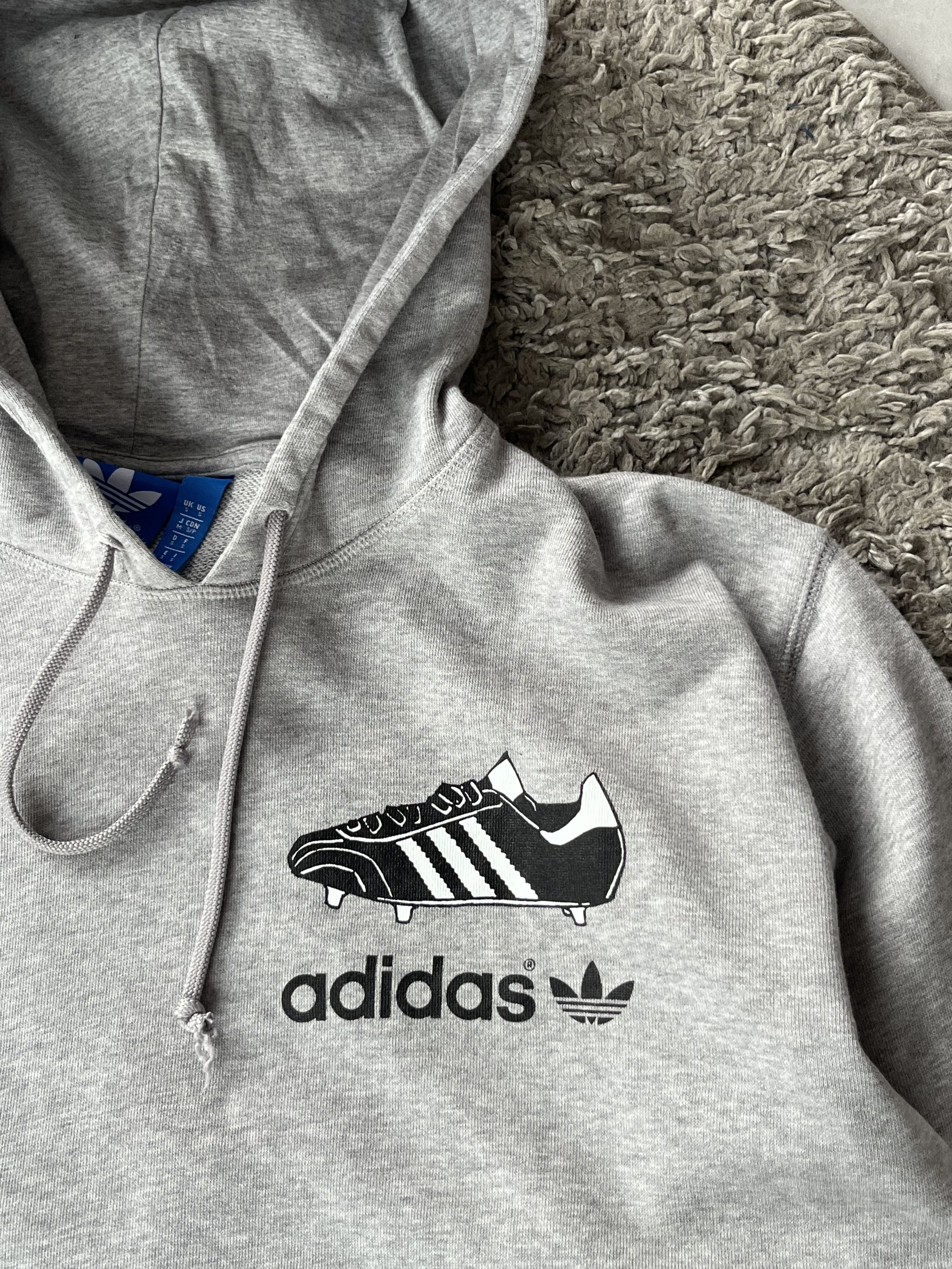 Adidas Vintage Hoodie Adidas Boots Era BIG LOGO Streetwear Size US S / EU 44-46 / 1 - 5 Thumbnail