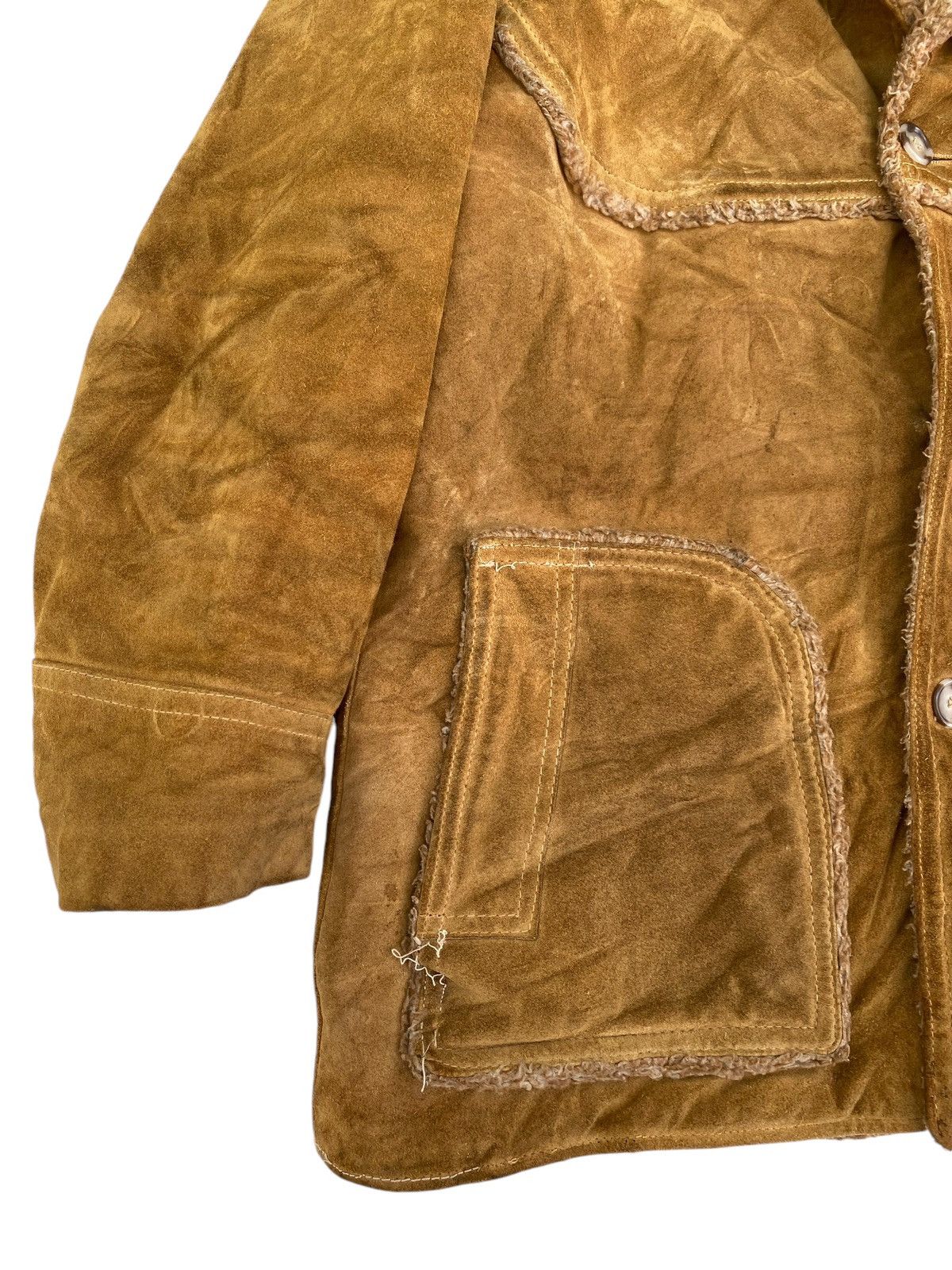 Genuine Leather × Vintage Vtg Heavy Leather Jacket Size US M / EU 48-50 / 2 - 6 Thumbnail