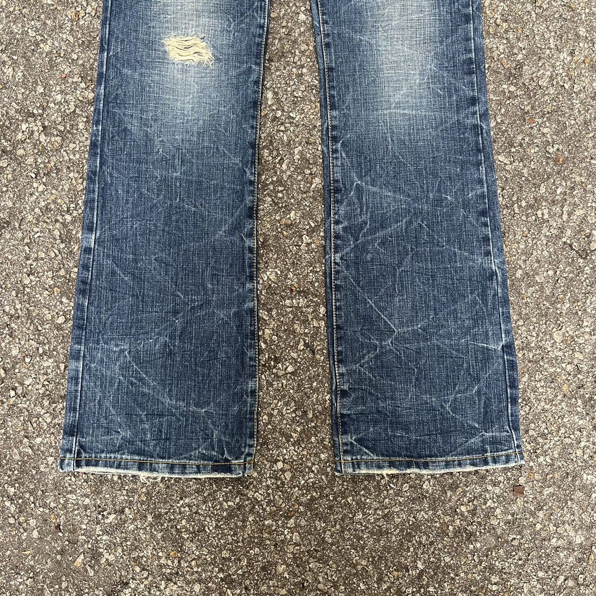Hysteric Glamour Flare Jeans Ozz First Destroyed Distressed Denim Size US 32 / EU 48 - 3 Thumbnail