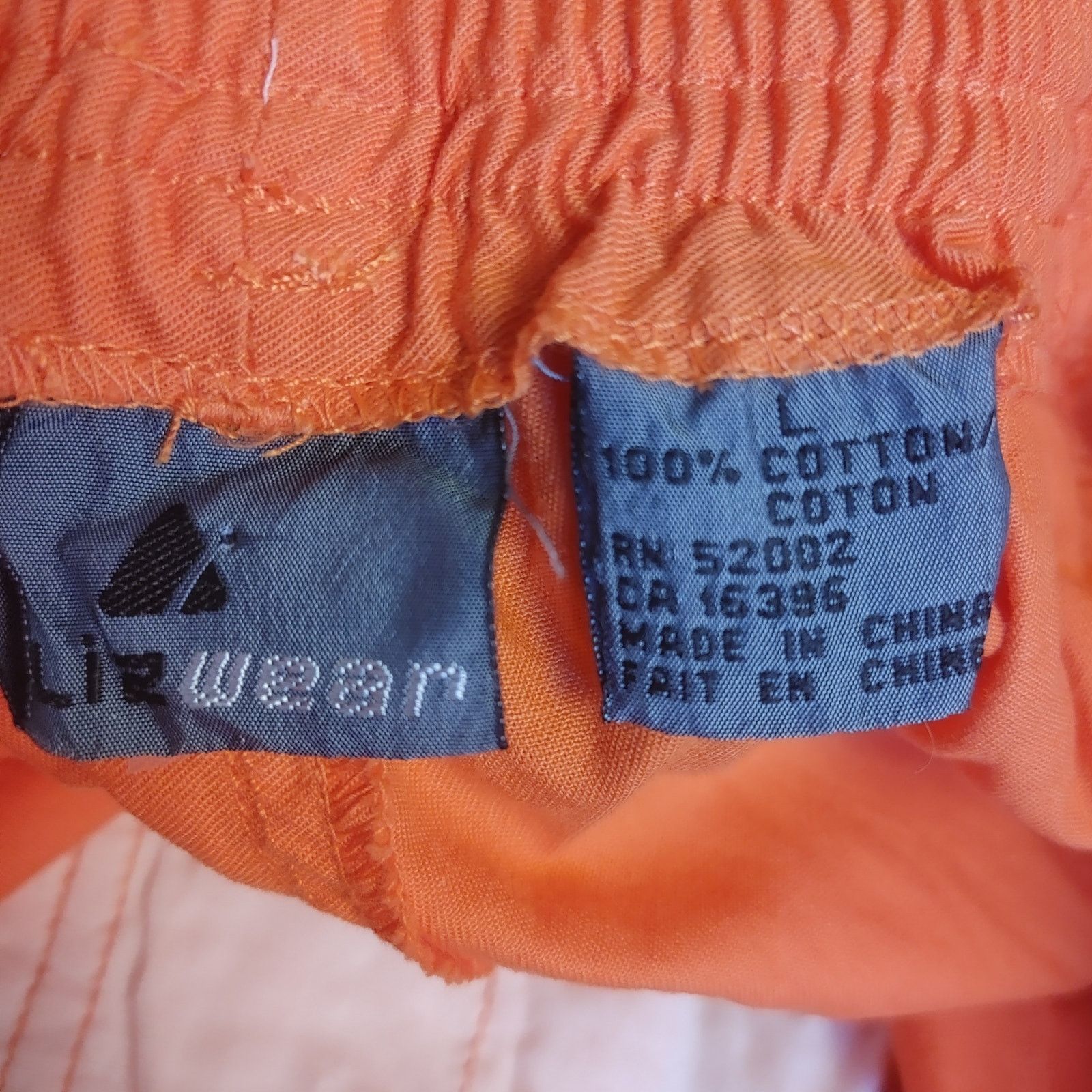 Other VTG Liz Wear Women's LG Bright Orange Stretch Mom Shorts Size 26" / US 2 / IT 38 - 3 Thumbnail