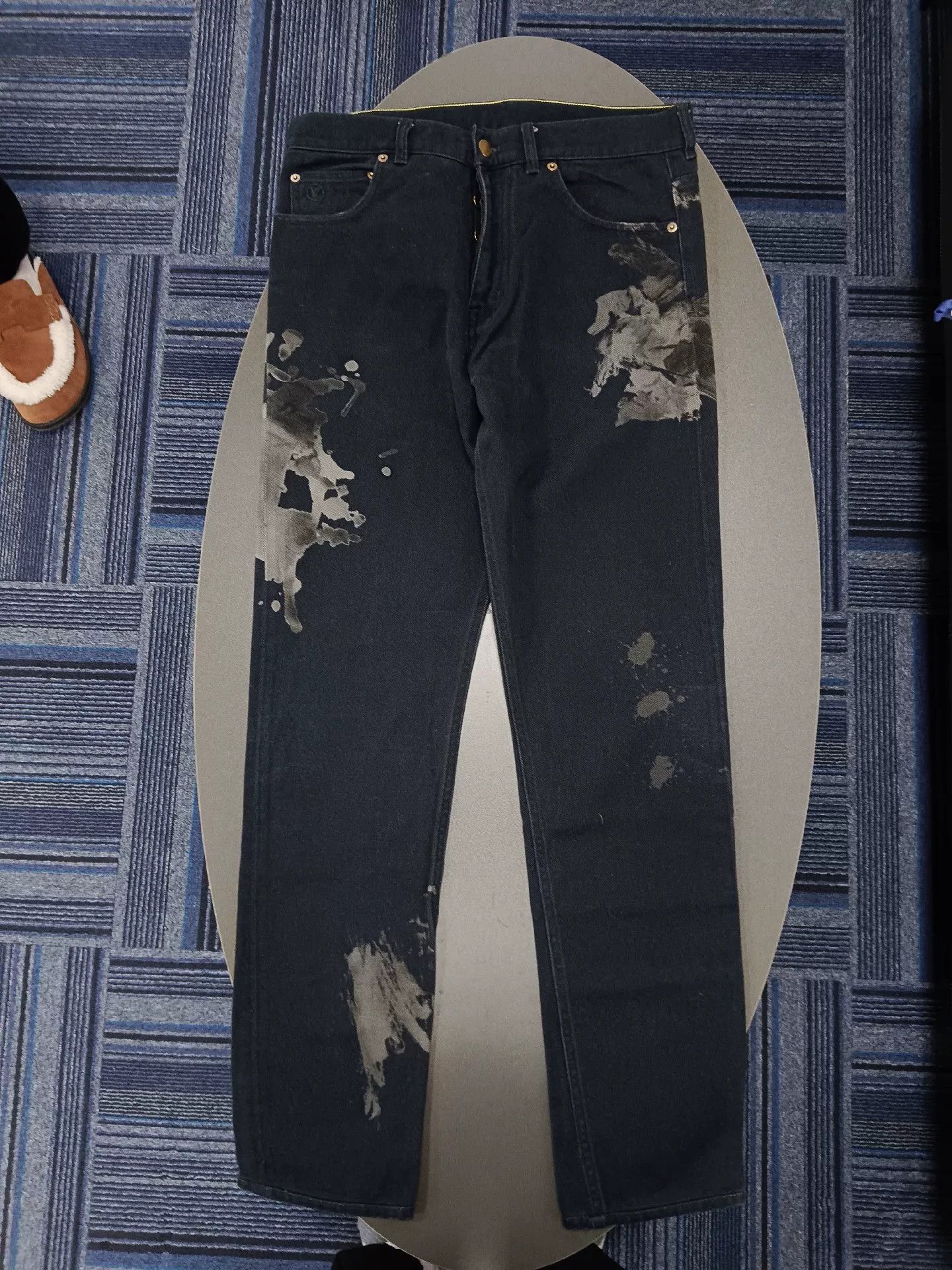 louis vuitton blue denim pants size 30