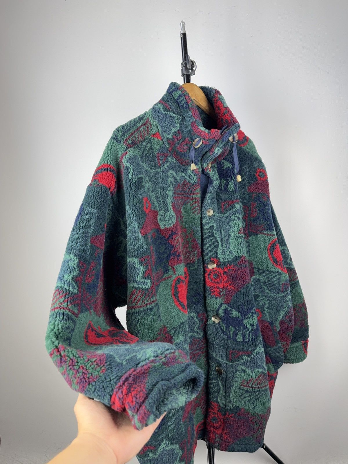Helly Hansen Vintage 90s Retro Helly Hansen fleece jacket Sherpa Size US XL / EU 56 / 4 - 3 Thumbnail