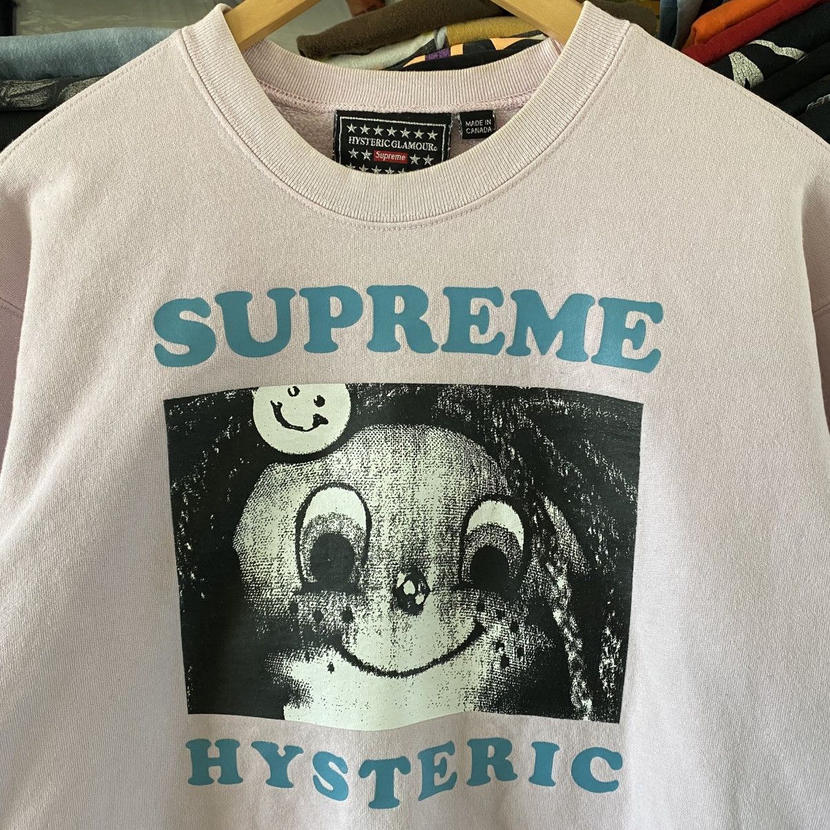 Hysteric Glamour × Supreme Supreme Hysteric Glamour Crewneck Sweatshirt Light Pink 2021 Size US S / EU 44-46 / 1 - 2 Thumbnail