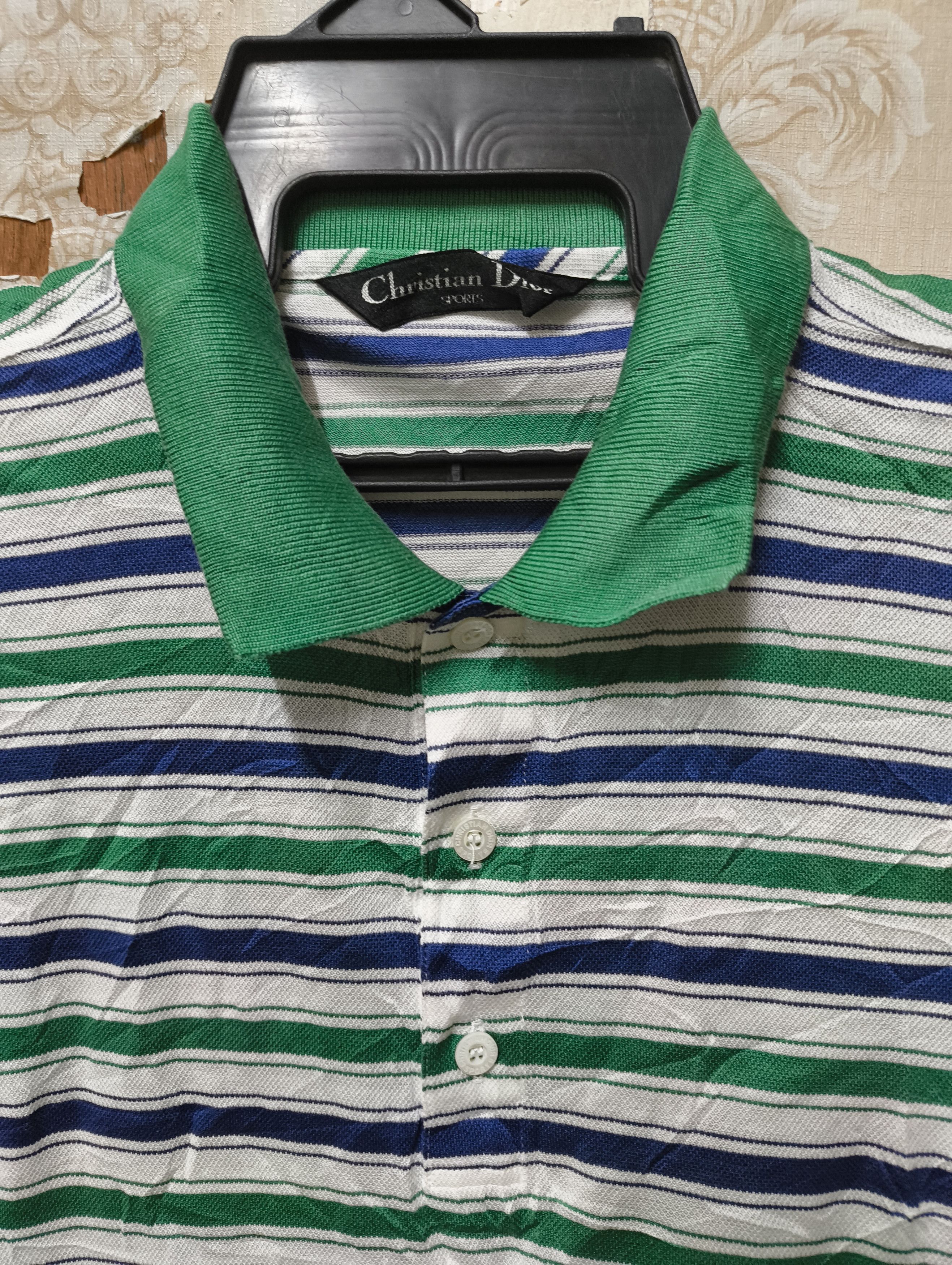 Dior Christian Dior Sports Striped Polo Shirt Size US M / EU 48-50 / 2 - 5 Thumbnail
