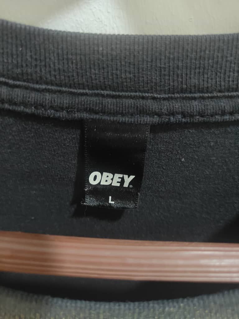 Vintage Usa made Vintage Obey Hi Fidelity black Tee L Sz tag OBEY Size US L / EU 52-54 / 3 - 5 Thumbnail