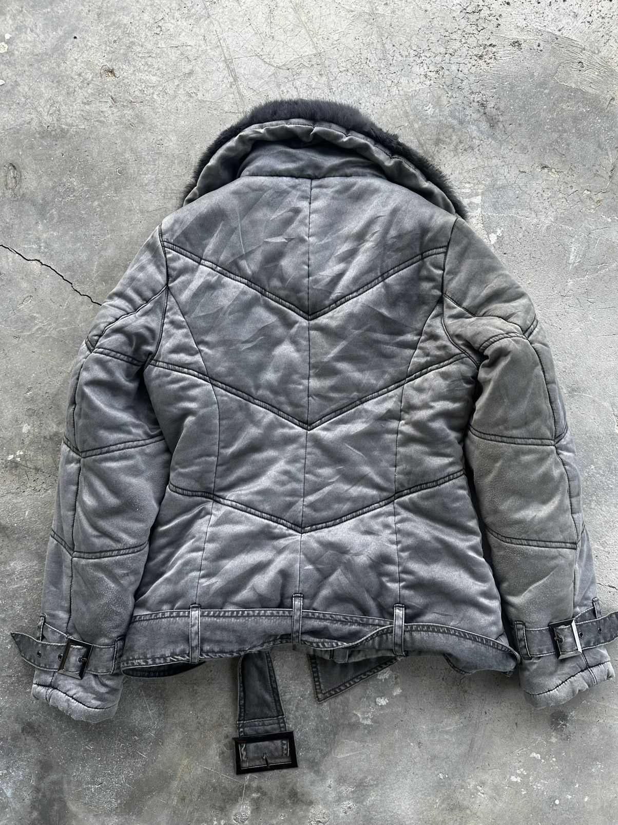 Japanese Brand Durer Fur Quilted Down Puffer Y2k Size US M / EU 48-50 / 2 - 7 Thumbnail
