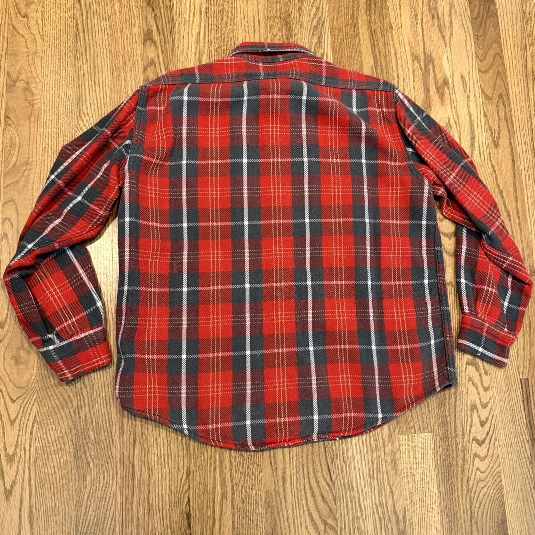 Vintage VINTAGE Winter King Cotton Flannel Shirt Plaid Long Sleeve Mens S Red Button-Up 60s 50s Retro Size US S / EU 44-46 / 1 - 2 Thumbnail