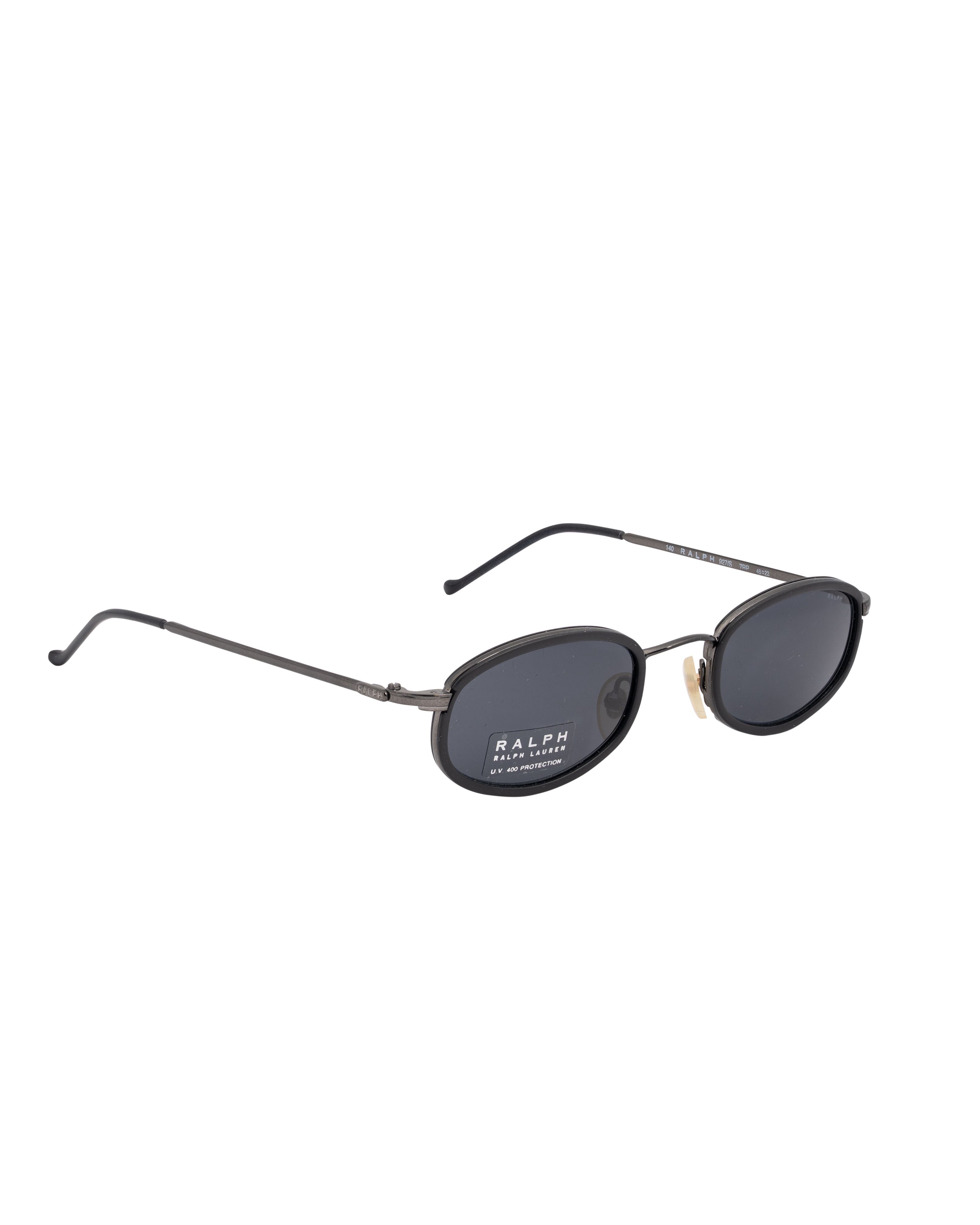 Ralph Lauren Ralph Lauren '90s Black Metal Oval Sunglasses Size ONE SIZE - 3 Thumbnail