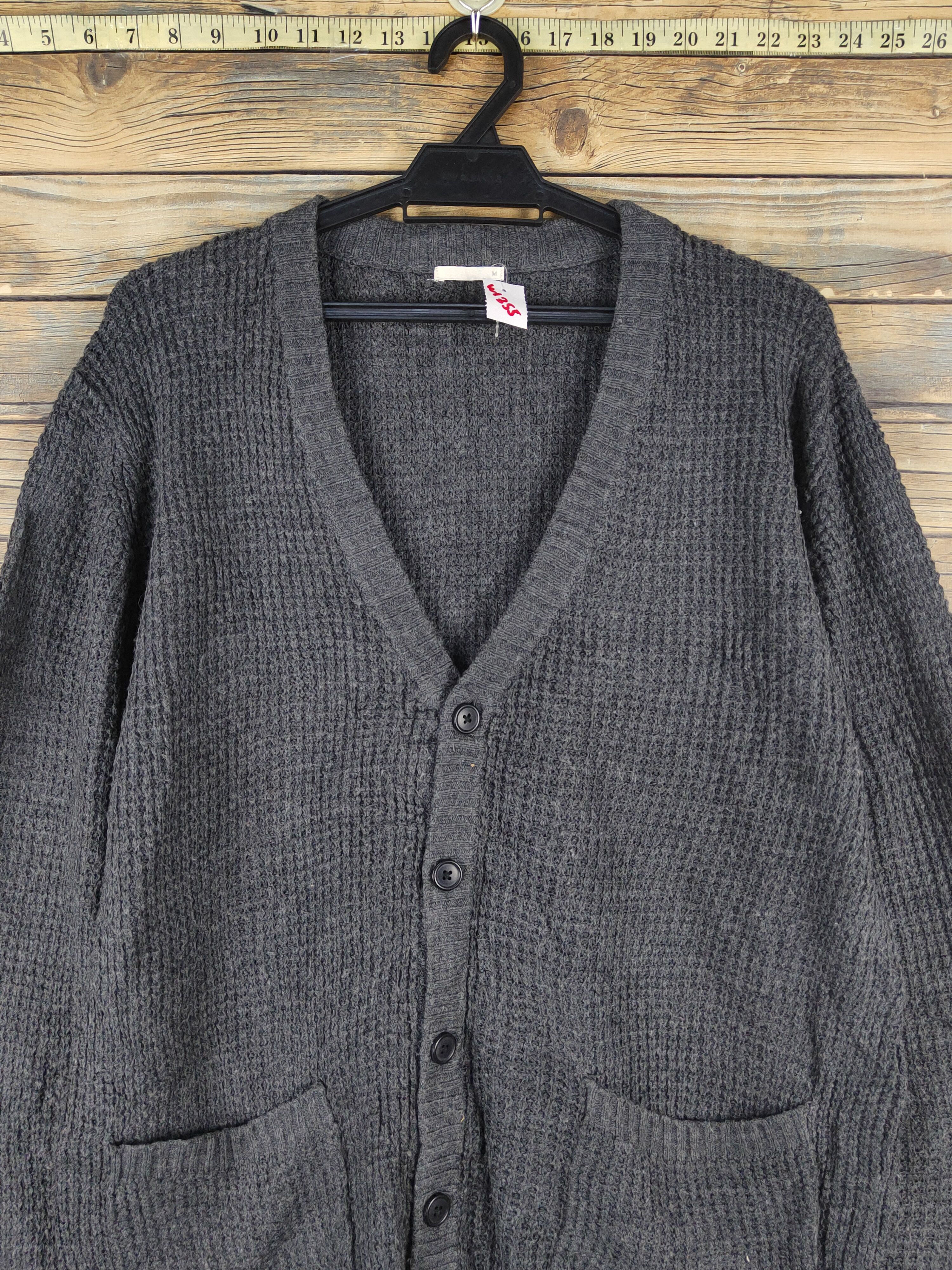 GU GU Dark Gray Knitwear Cardigan #W1355 Size US M / EU 48-50 / 2 - 2 Thumbnail