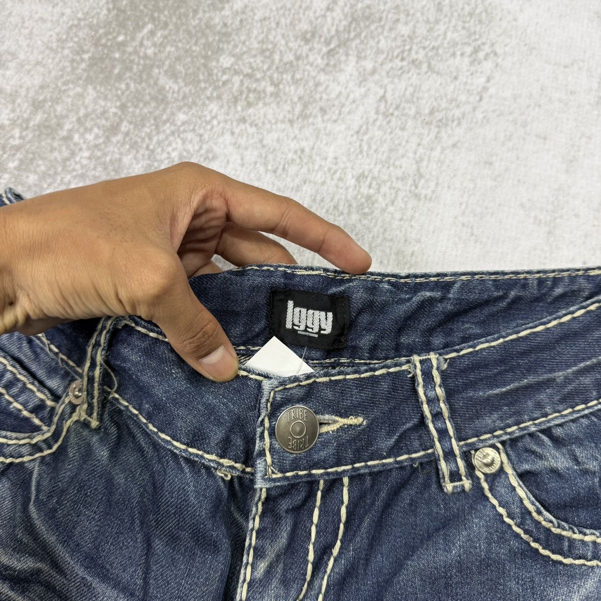 Japanese Brand 00s Iggy Tribe faded light jeans denim blue Size US 30 / EU 46 - 9 Thumbnail