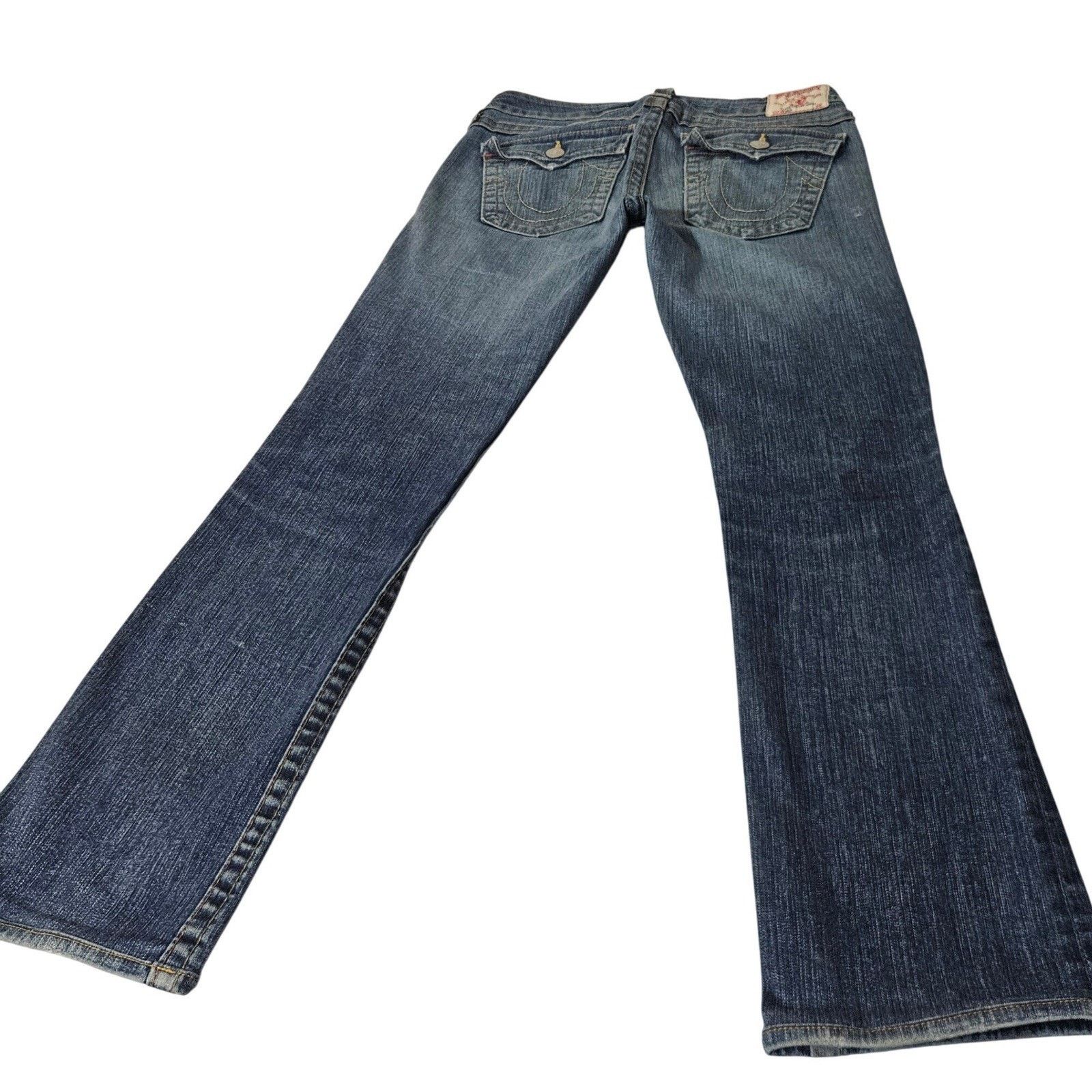 True Religion True Religion Billy Flap Pockets Men Jeans Blue Denim 31x29 Size US 31 - 7 Thumbnail